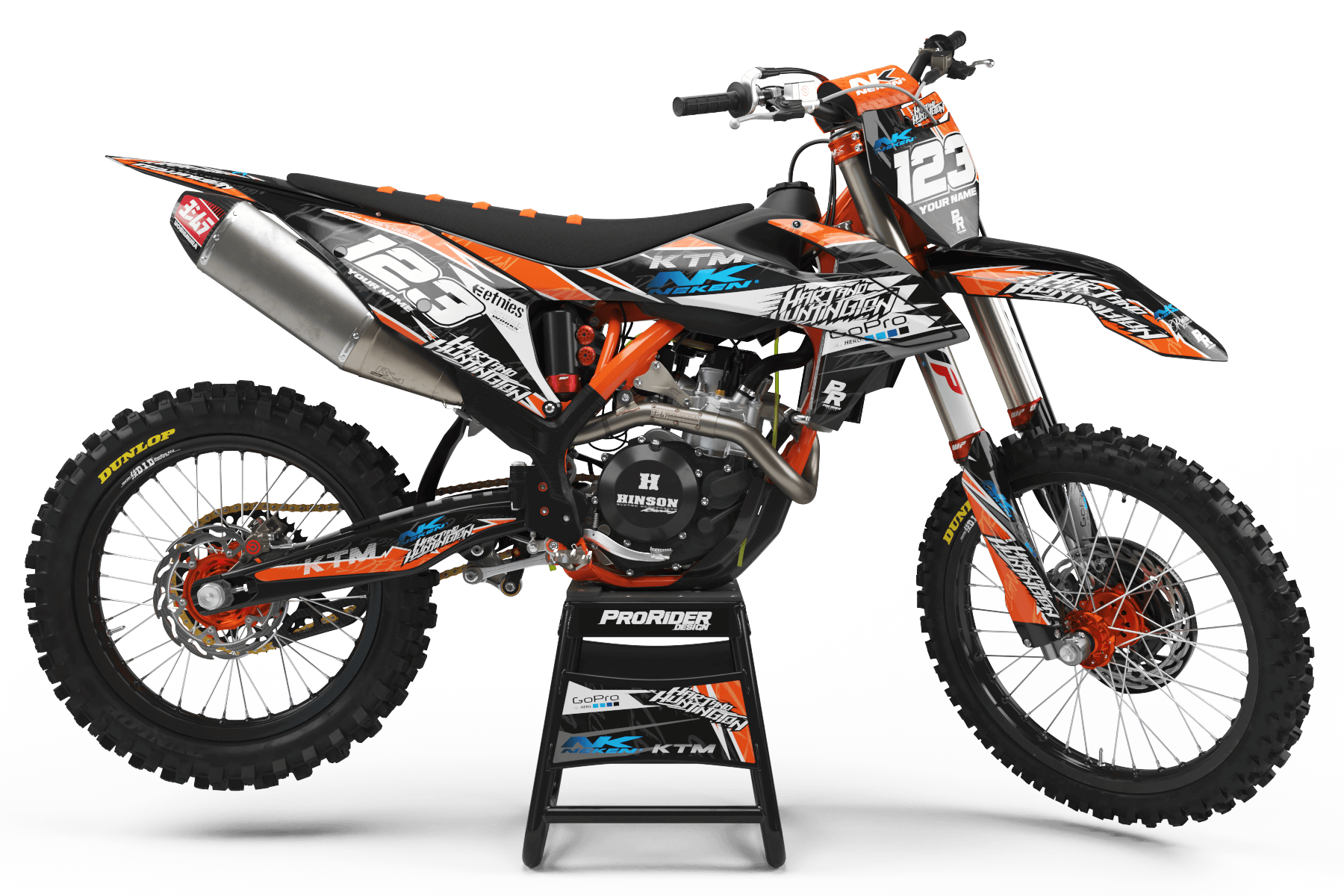 KTM Graphics Kit GO PRO HART AND HUNTINGTON