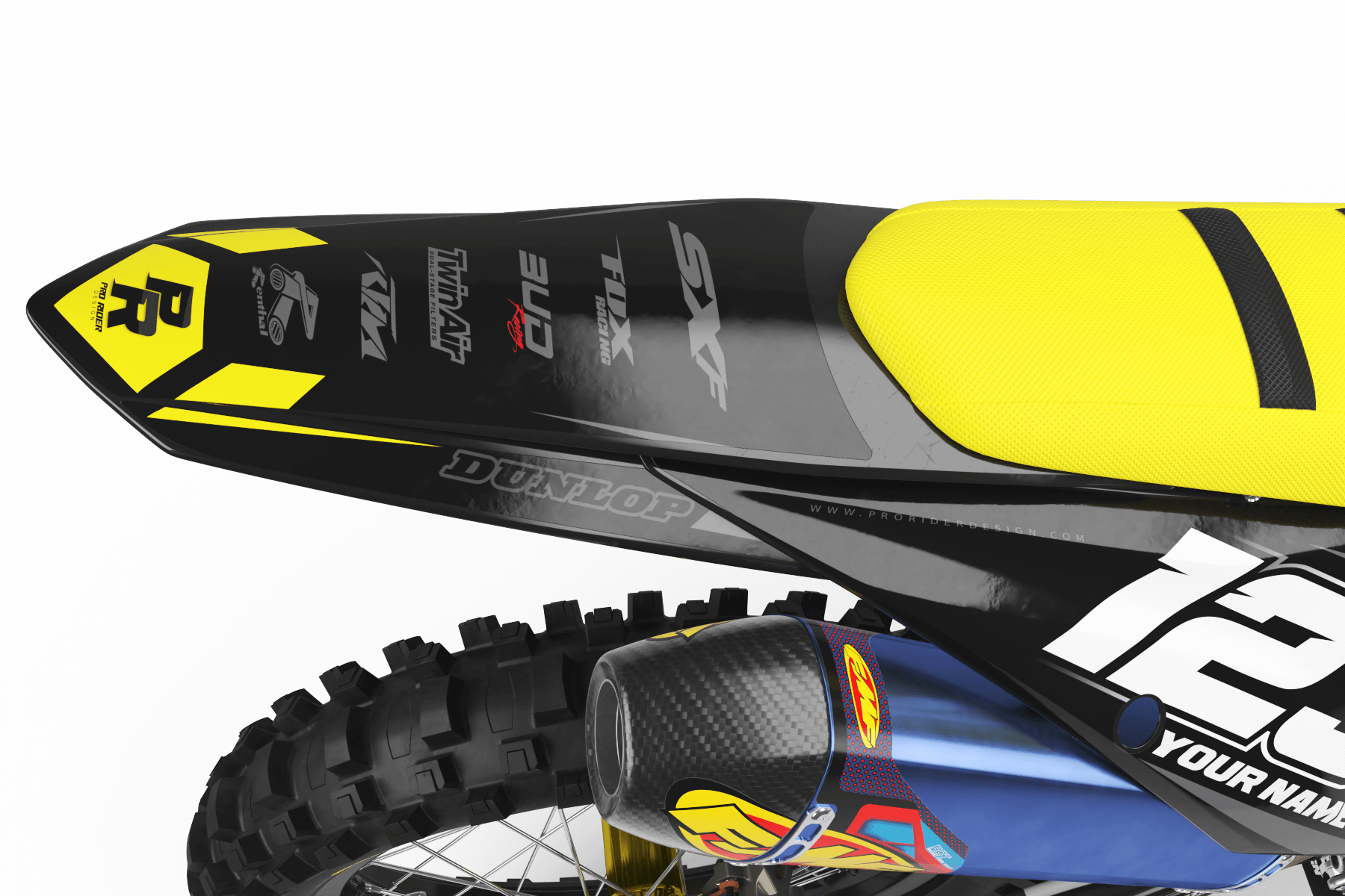 KTM Graphics Kit BUD RACING Black And Yellow