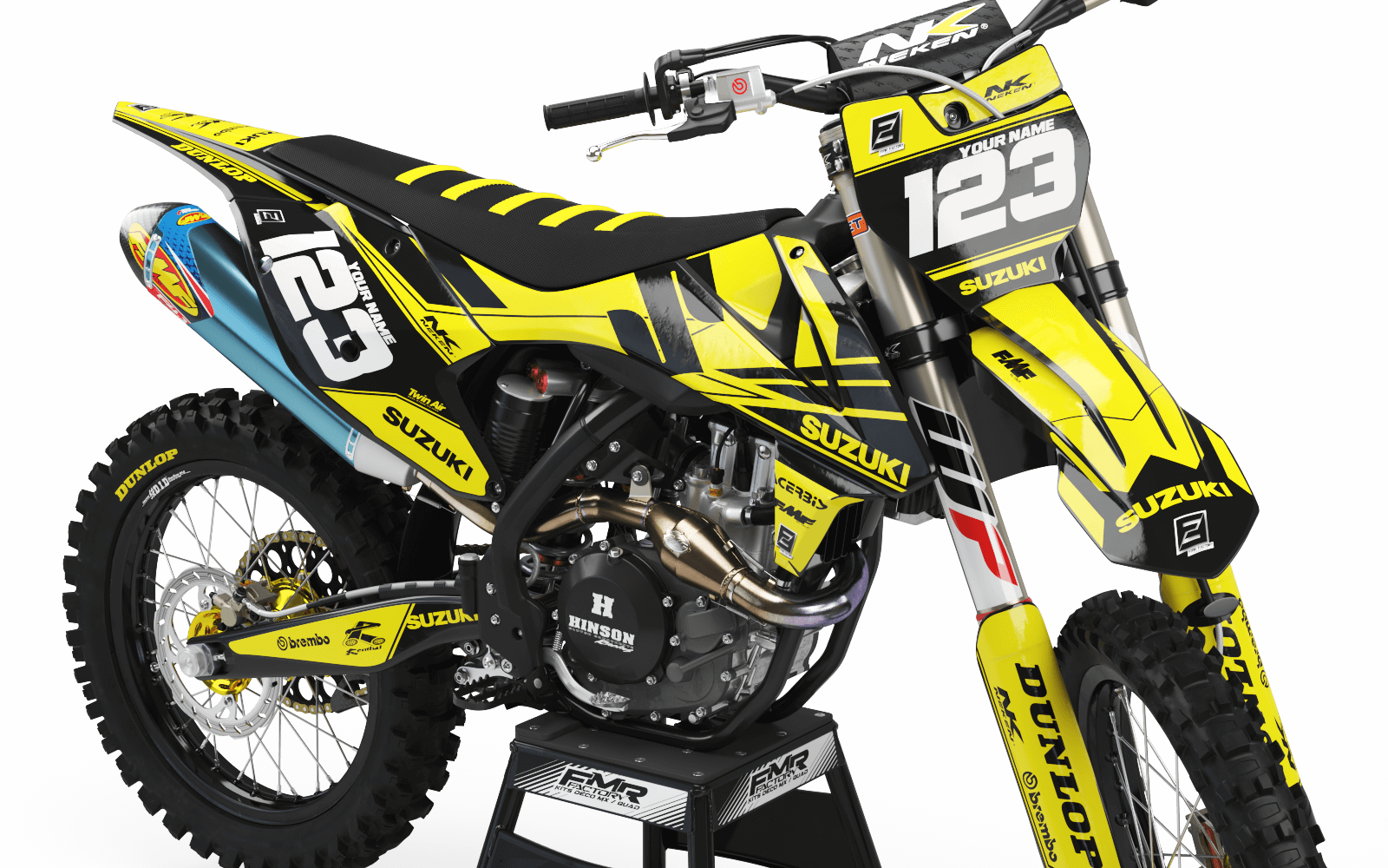 Suzuki Graphics FACTORY Neken BLACK YELLOW : Give style to your bike