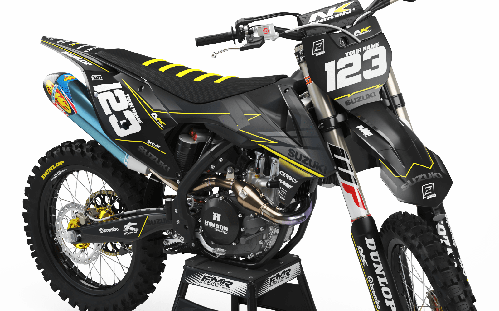 Suzuki Graphics FACTORY NEKEN BLACK MATT : Give style to your bike