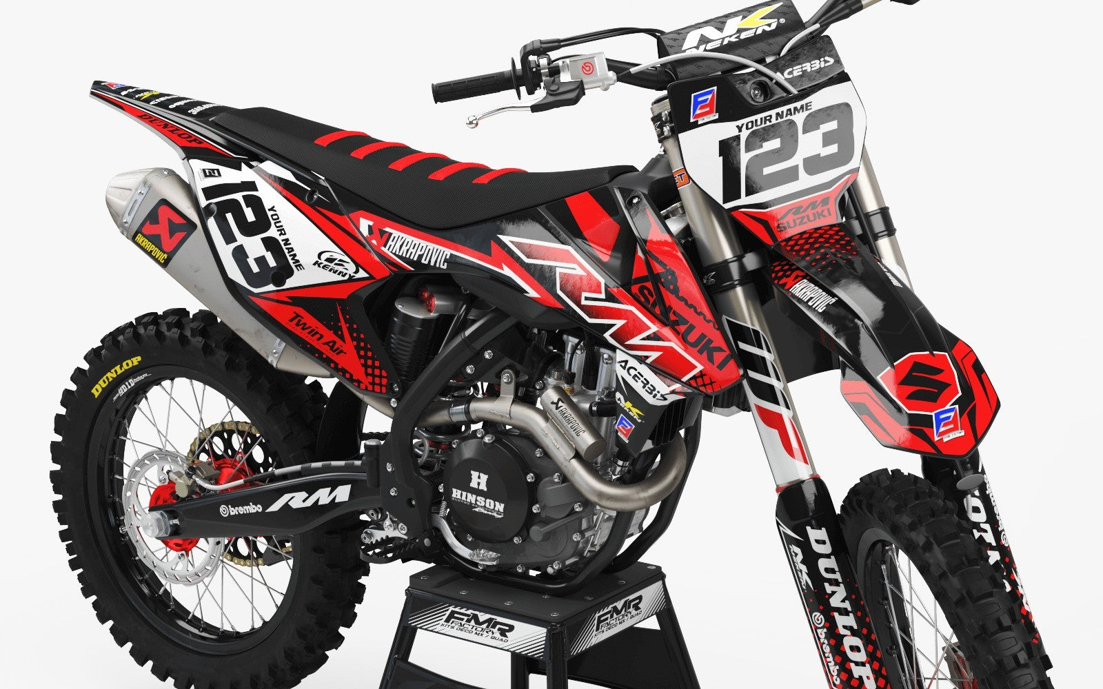 Suzuki Graphics FACTORY ENERGY RED : Our best kits for Suzuki