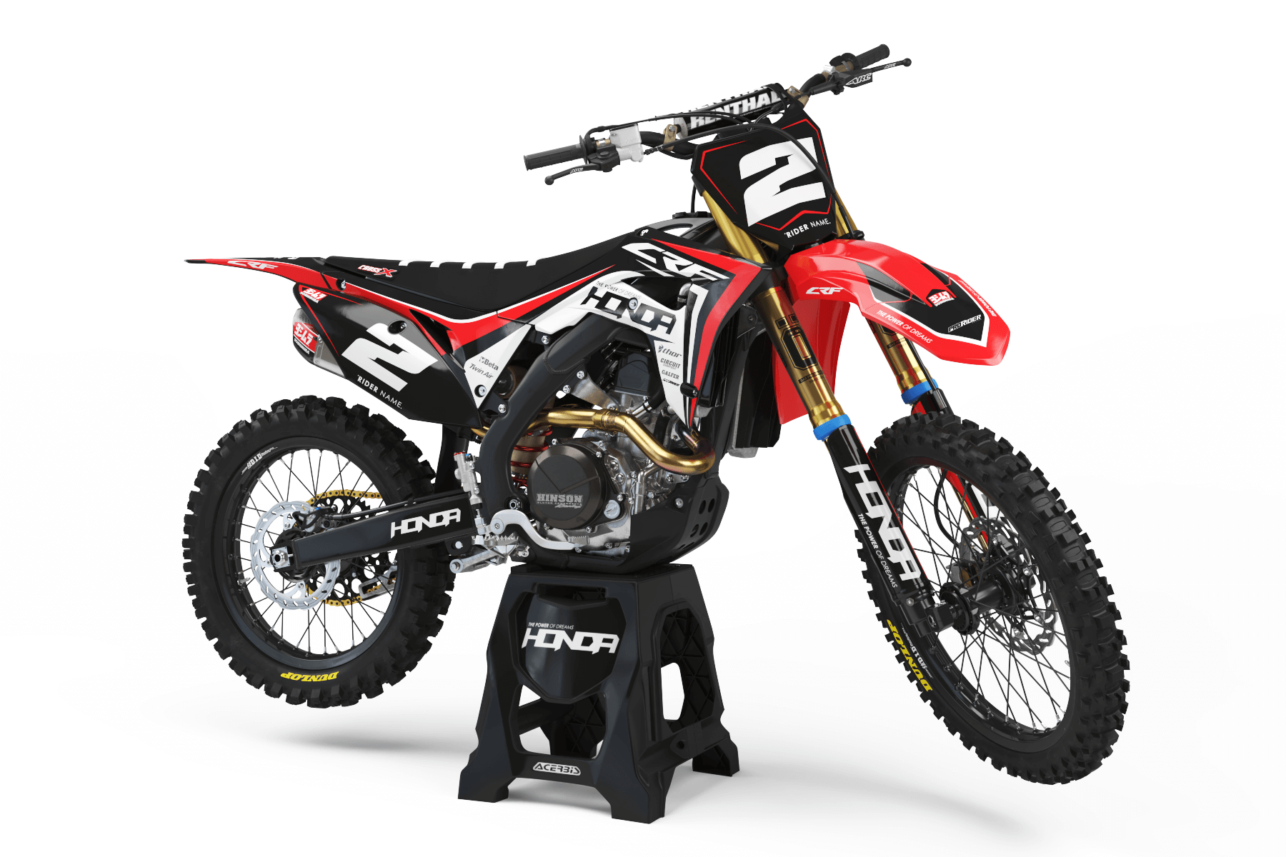 HONDA Graphics Kit RED FRAME