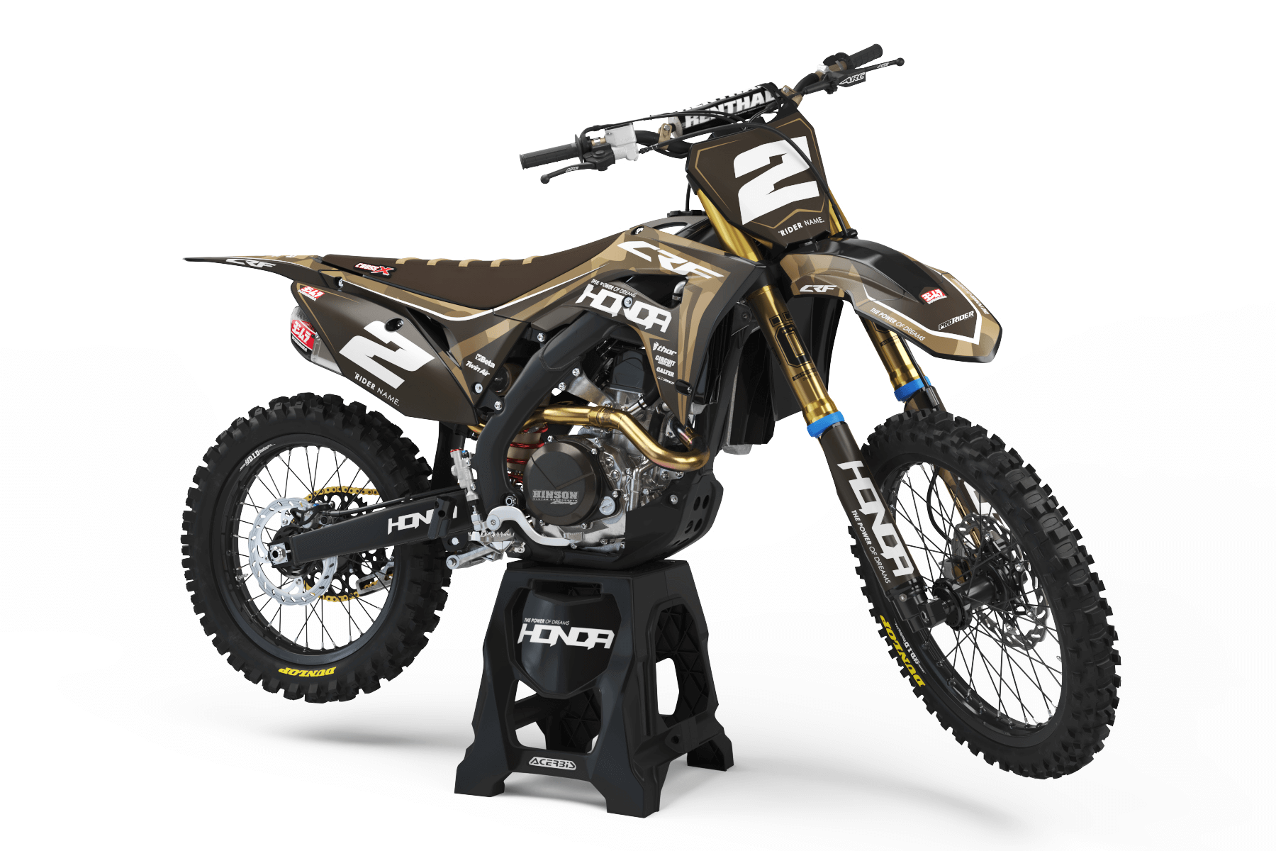 HONDA Graphics Kit BROWN MAT FINISH TOUCH