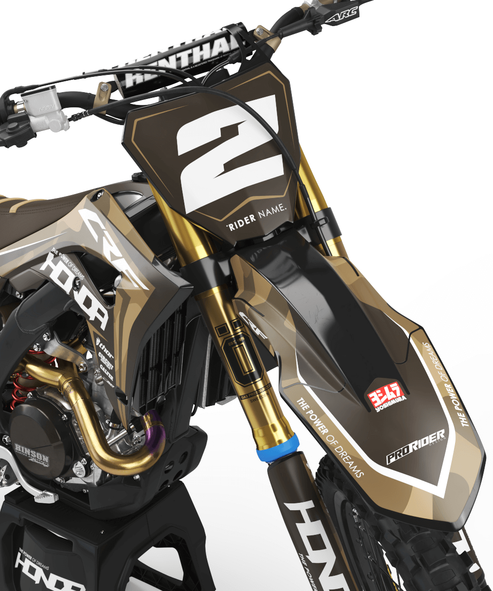 HONDA Graphics Kit BROWN MAT FINISH TOUCH