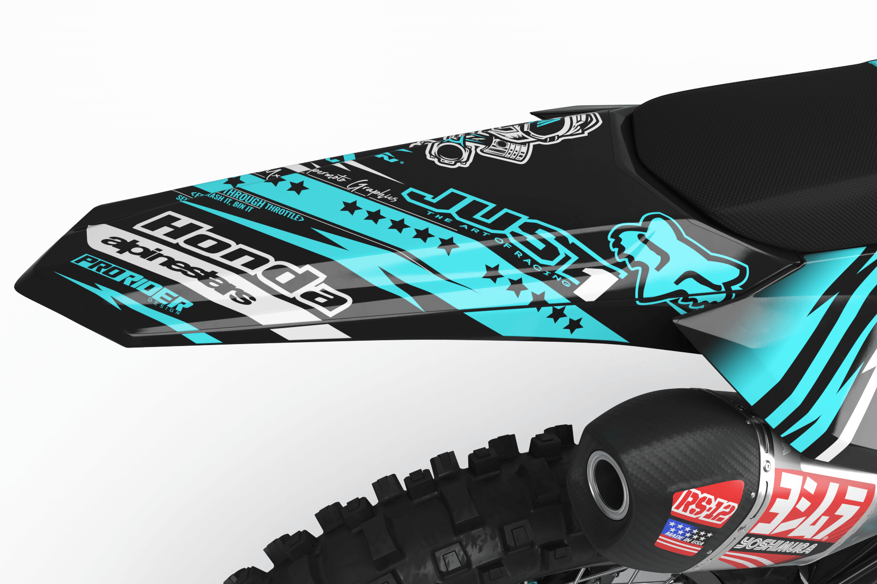 HONDA Graphics Kit JUST1 TEAL