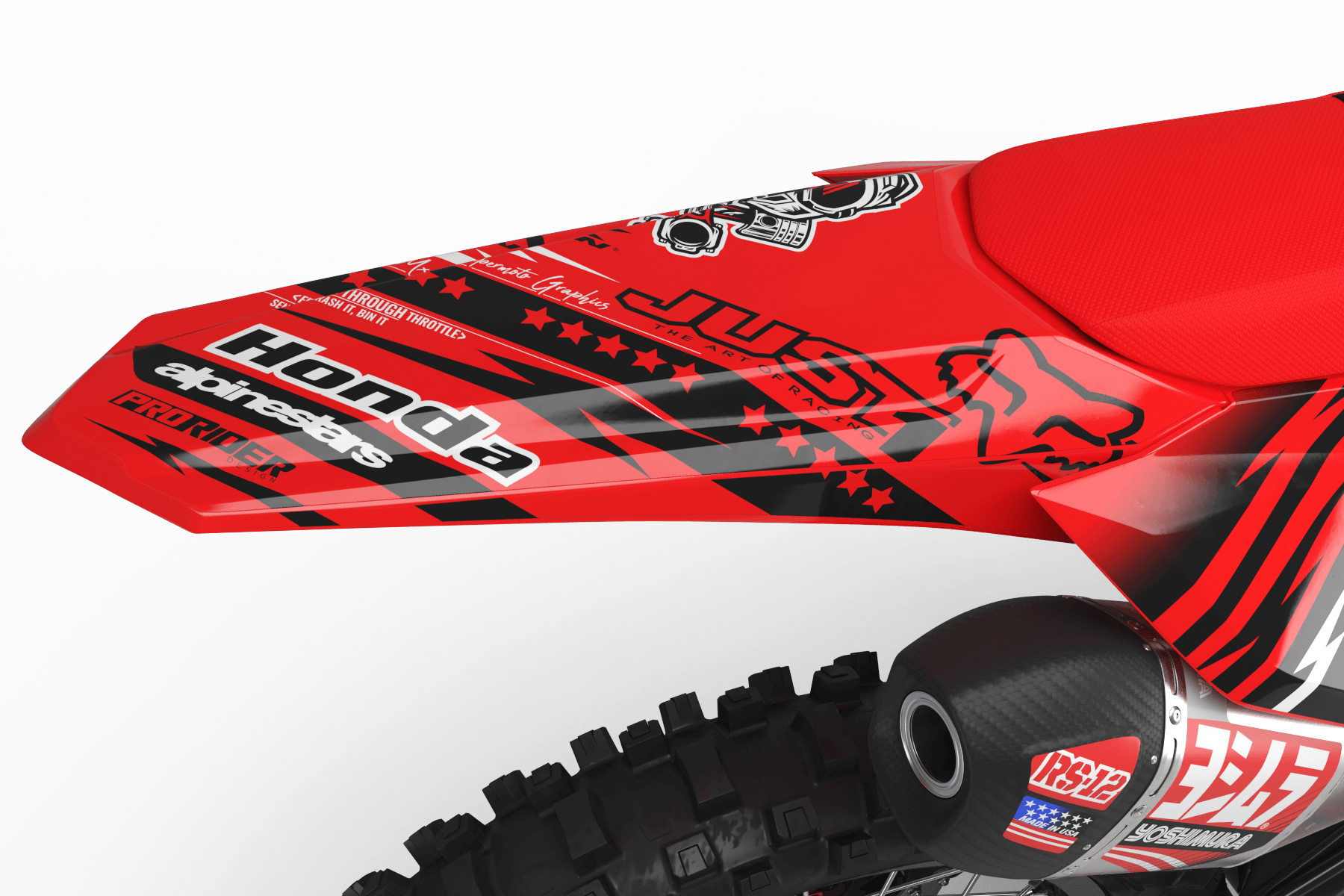 HONDA Graphics Kit JUST1 RED