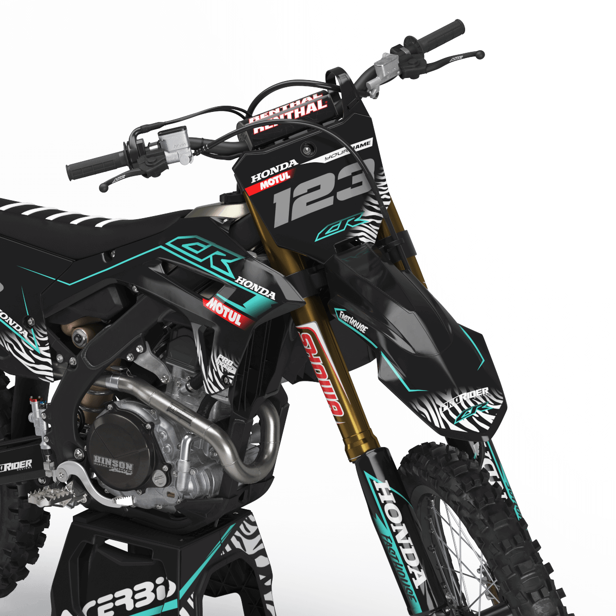 HONDA Graphics Kit MOTUL TEAL