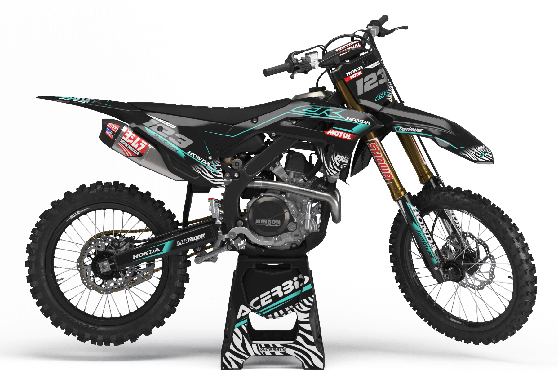 HONDA Graphics Kit MOTUL TEAL