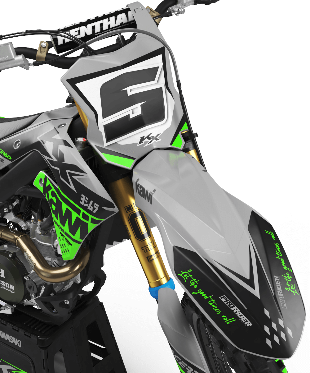 KAWASAKI Graphics Kit KAWI GREEN MATTE FINISH