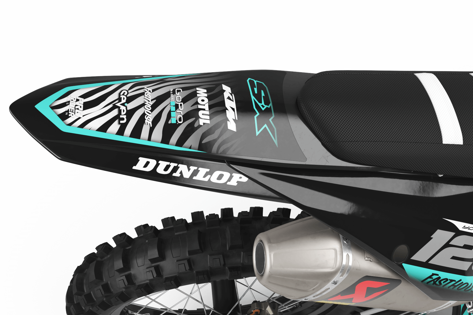 KTM Graphics Kit MOTUL teal