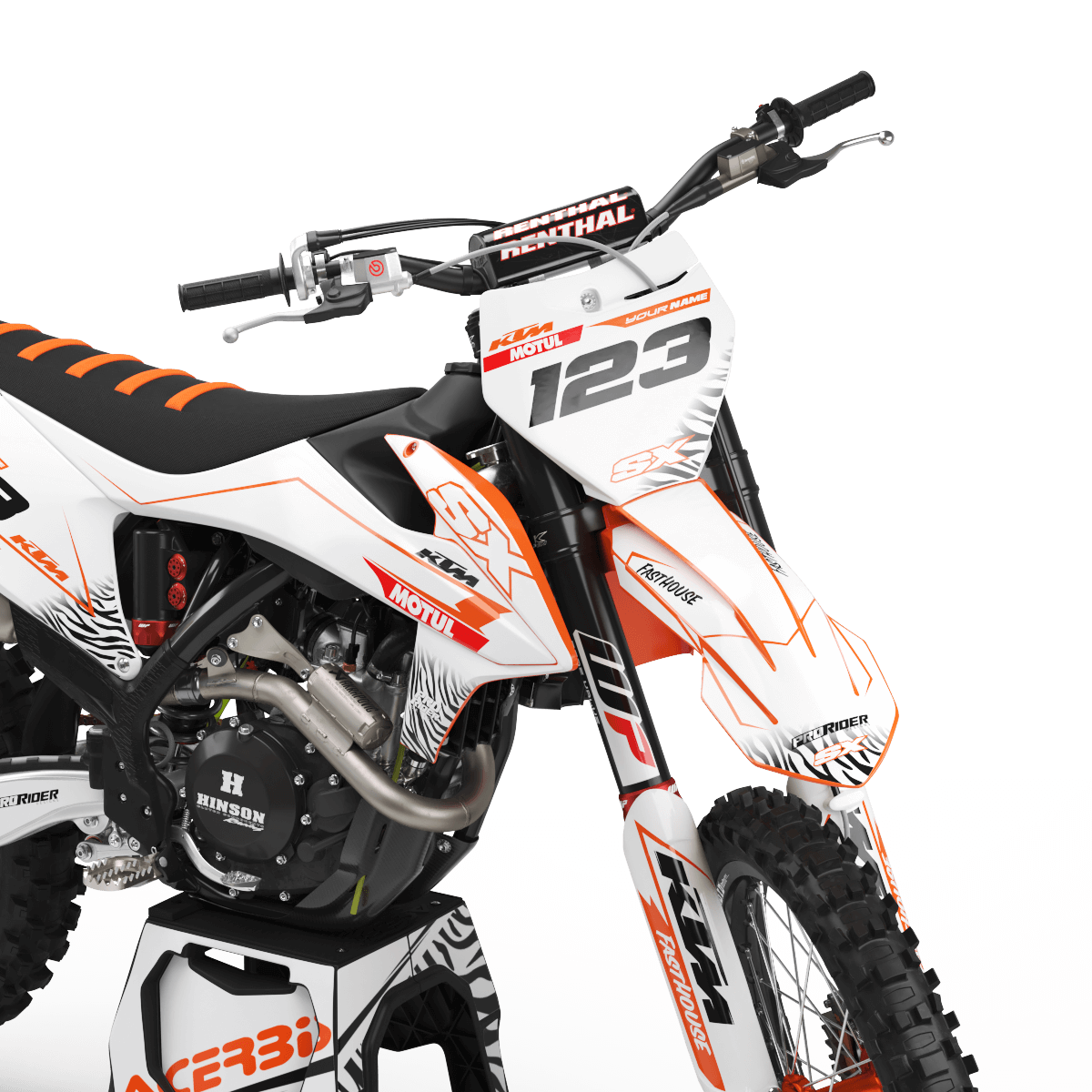 KTM Graphics Kit MOTUL white