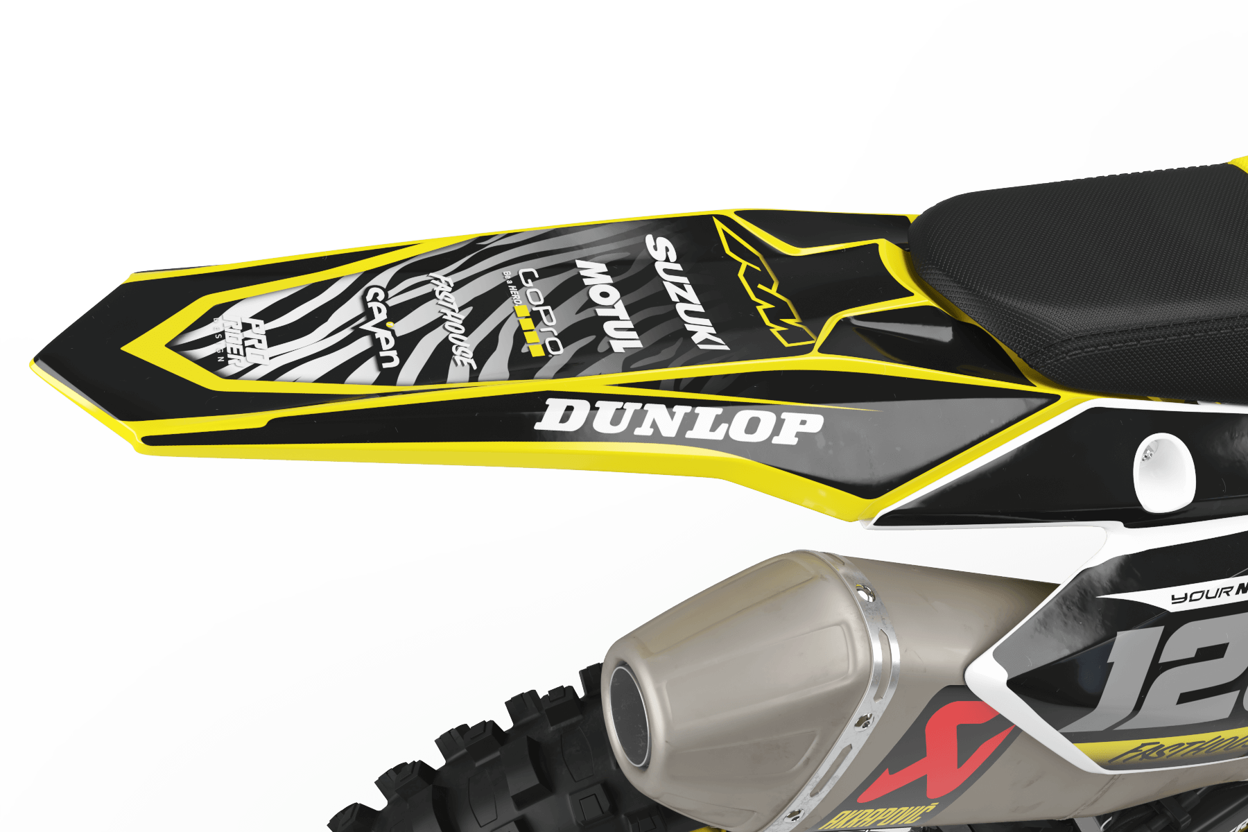 SUZUKI Graphics kit MOTUL black and yellow