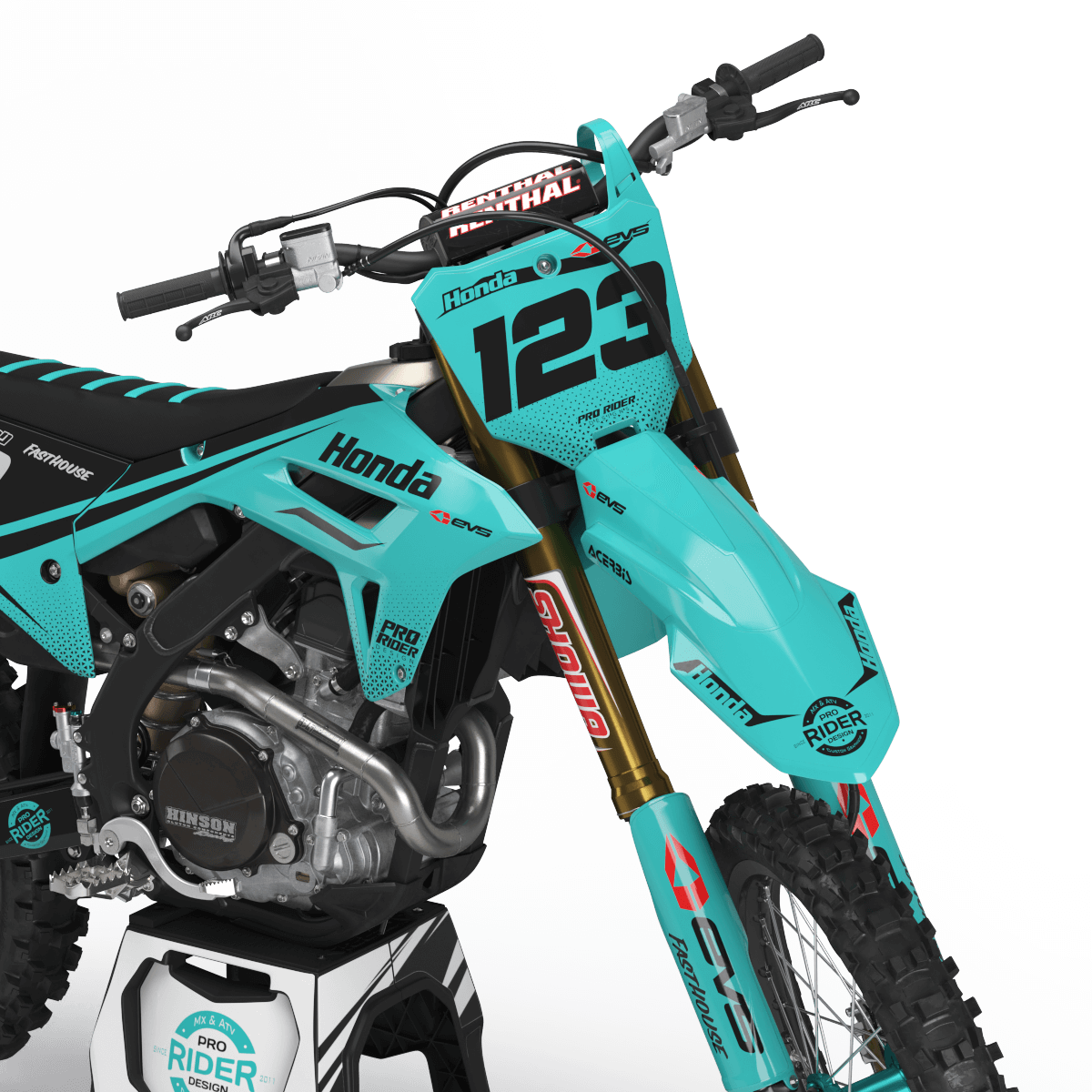 HONDA Graphics Kit EVS teal