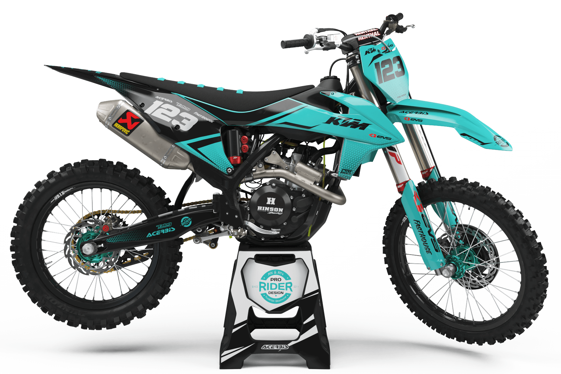 KTM Graphics Kit EVS TEAL