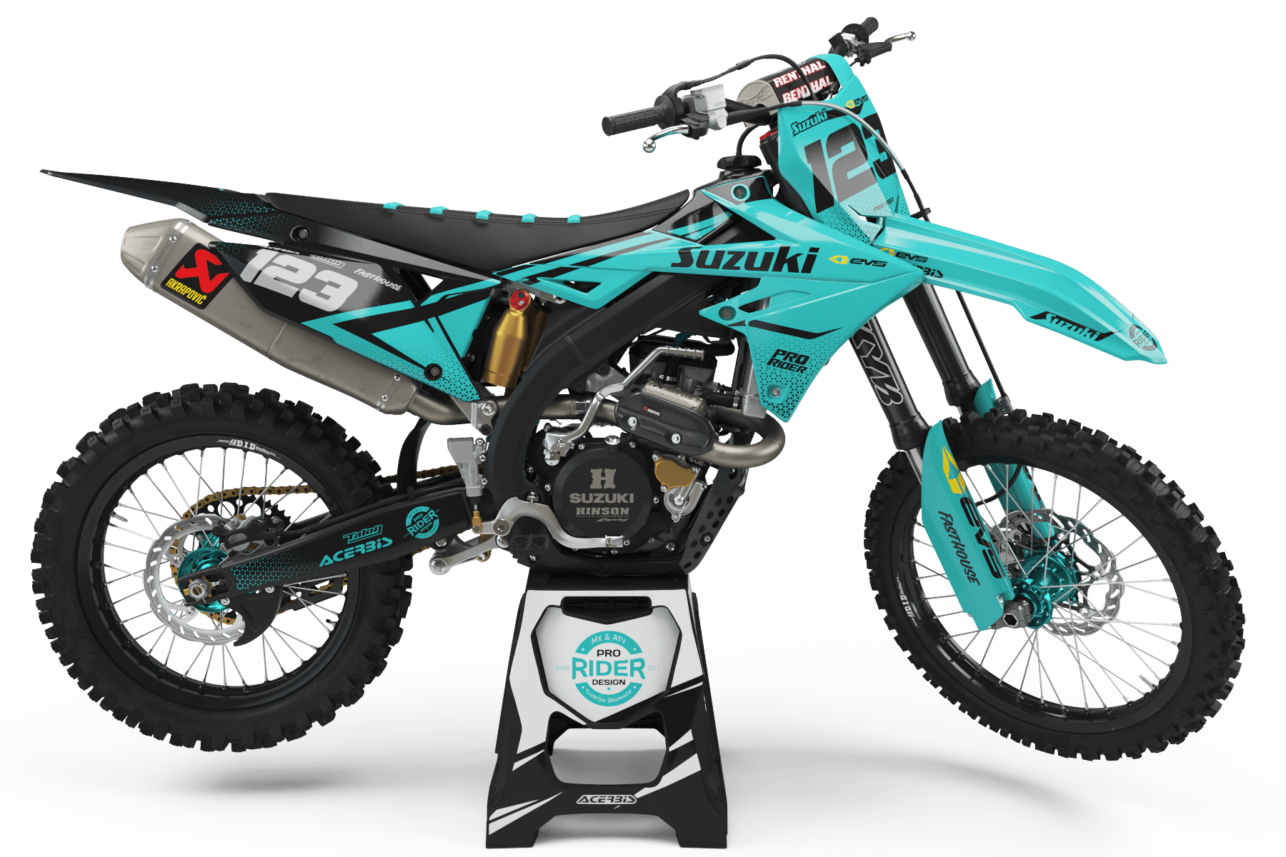SUZUKI Graphics kit EVS TEAL
