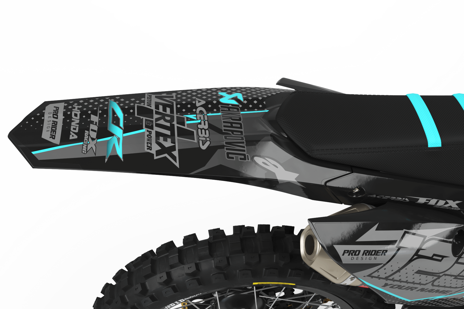 HONDA Graphics Kit VERTEX TURQUOISE