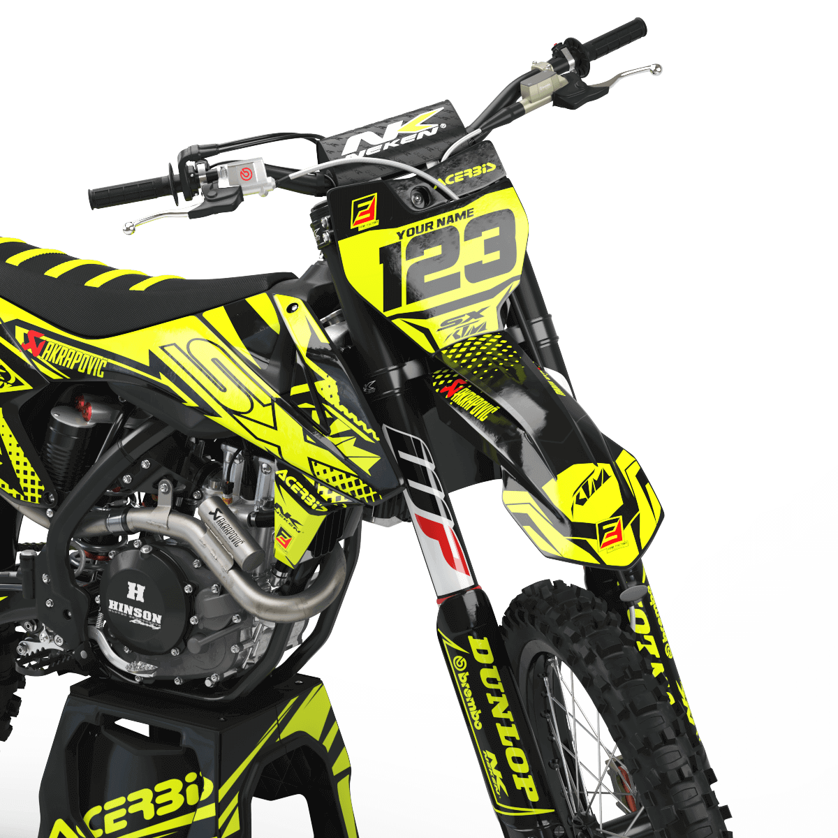 FLUO Graphics Kit KTM AKRAPOVIC