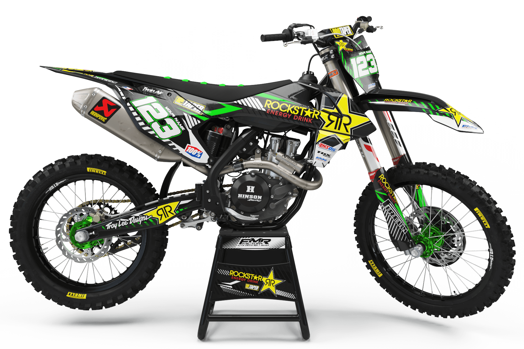 Graphics Kit ROCKSTAR Limited edition GREEN : Really cheap