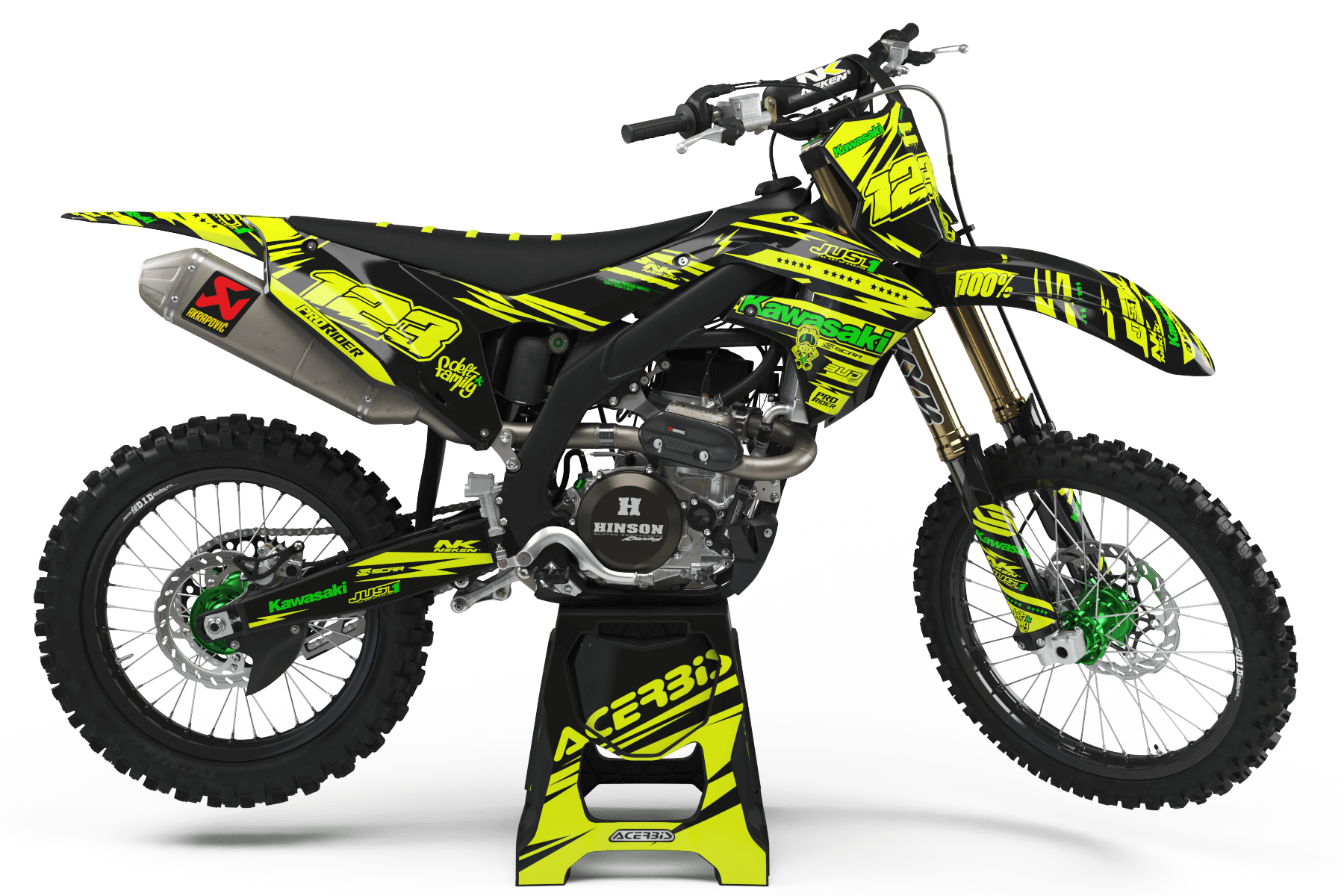 FLUO Graphics Kit KAWASAKI JUST1