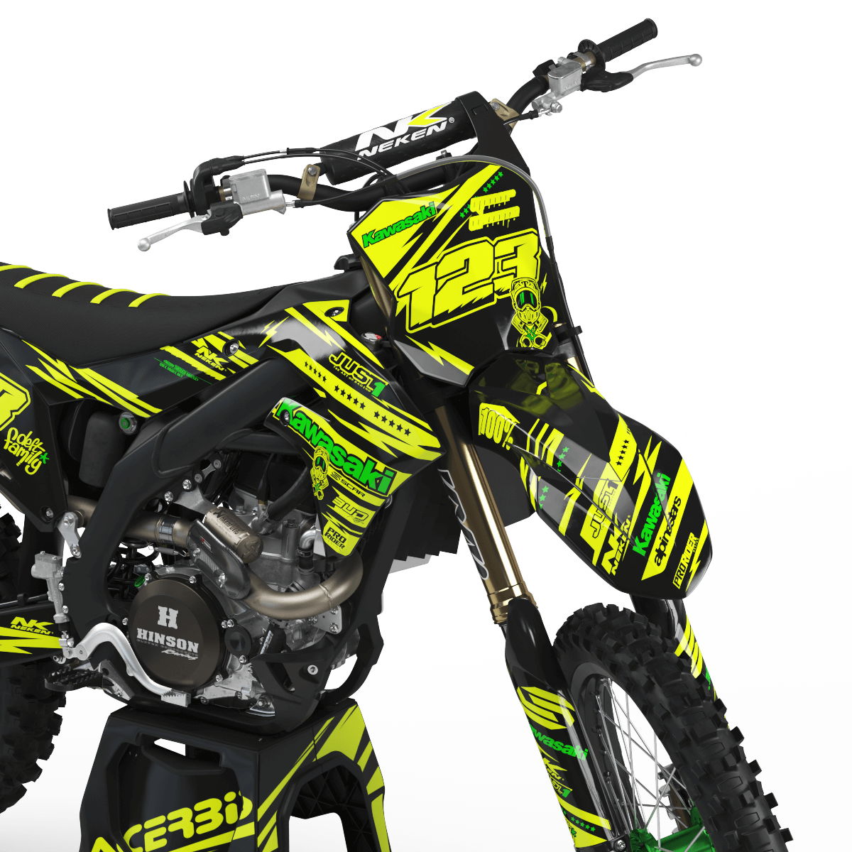 FLUO Graphics Kit KAWASAKI JUST1