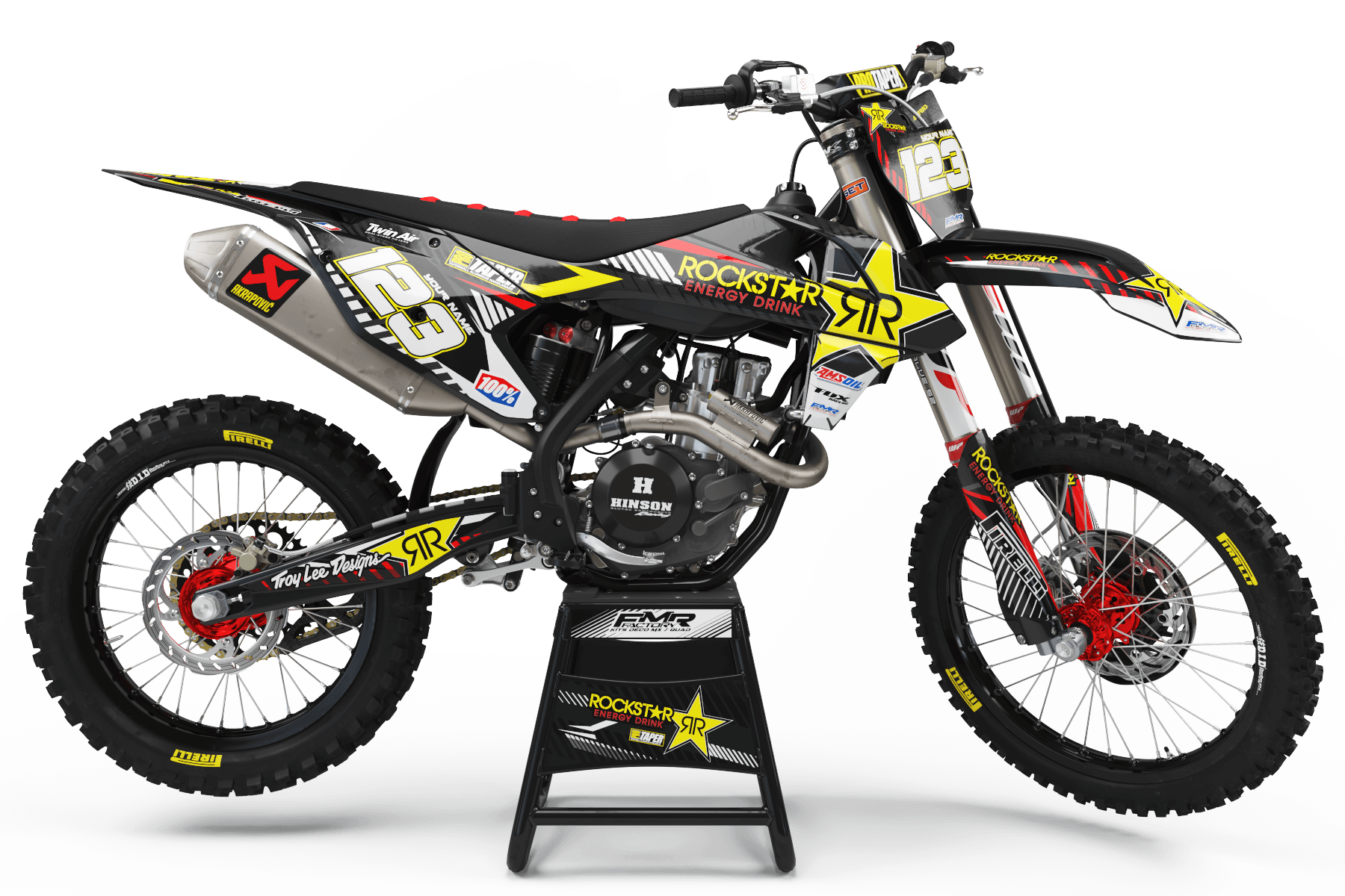 Graphics Kit ROCKSTAR Limited edition RED : Really cheap
