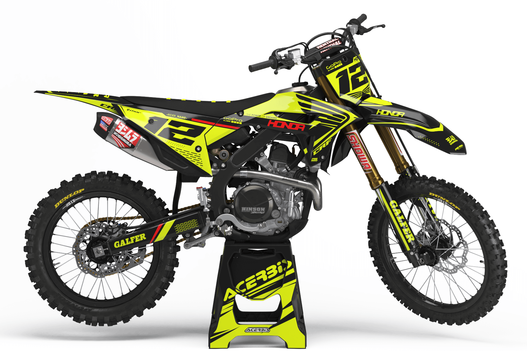 Graphics Kit HONDA SPIRIT FLUO