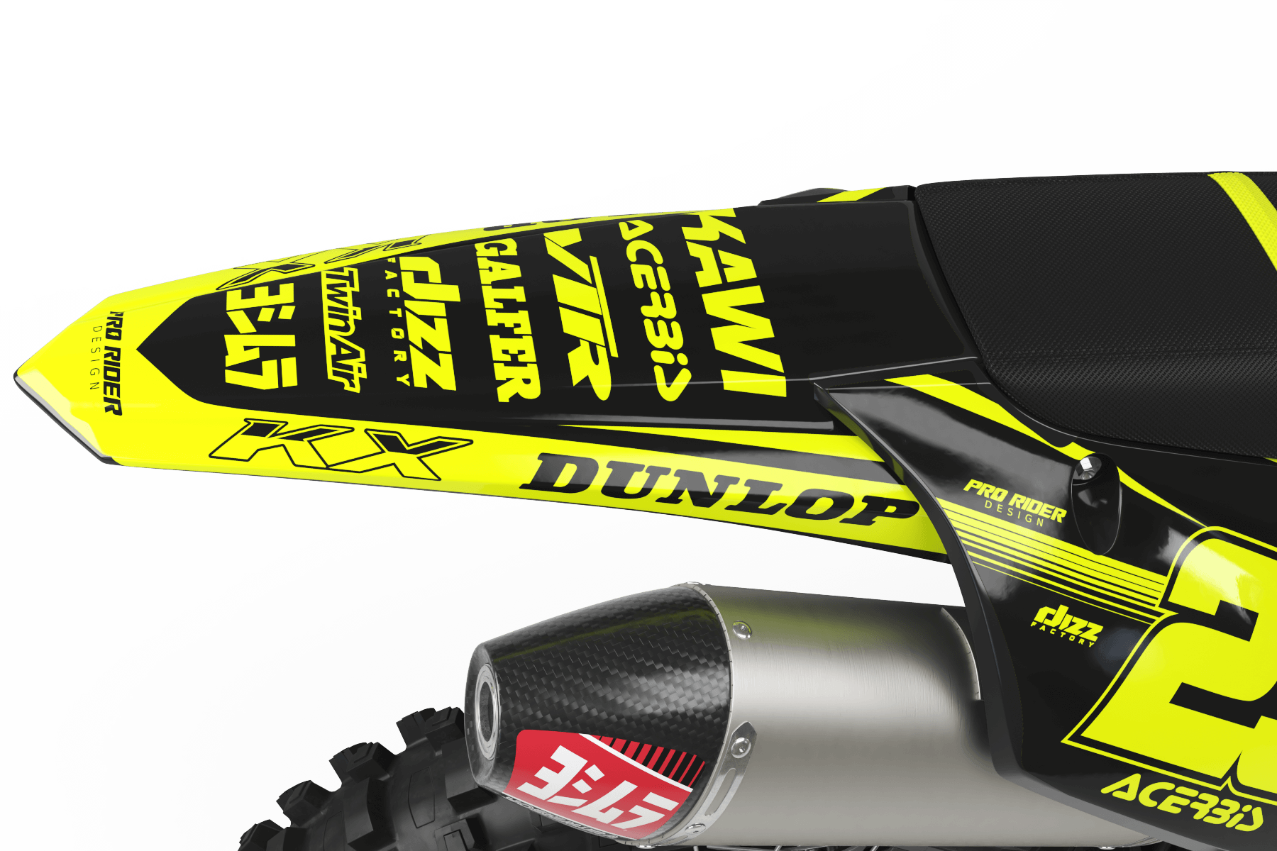 KAWASAKI Graphics Kit KAWI FLUO SPIRIT