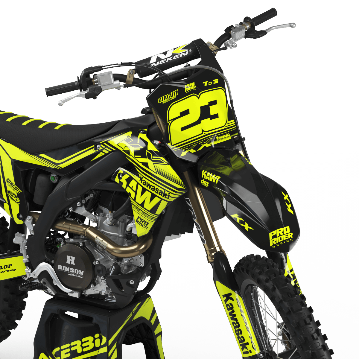 KAWASAKI Graphics Kit KAWI FLUO SPIRIT