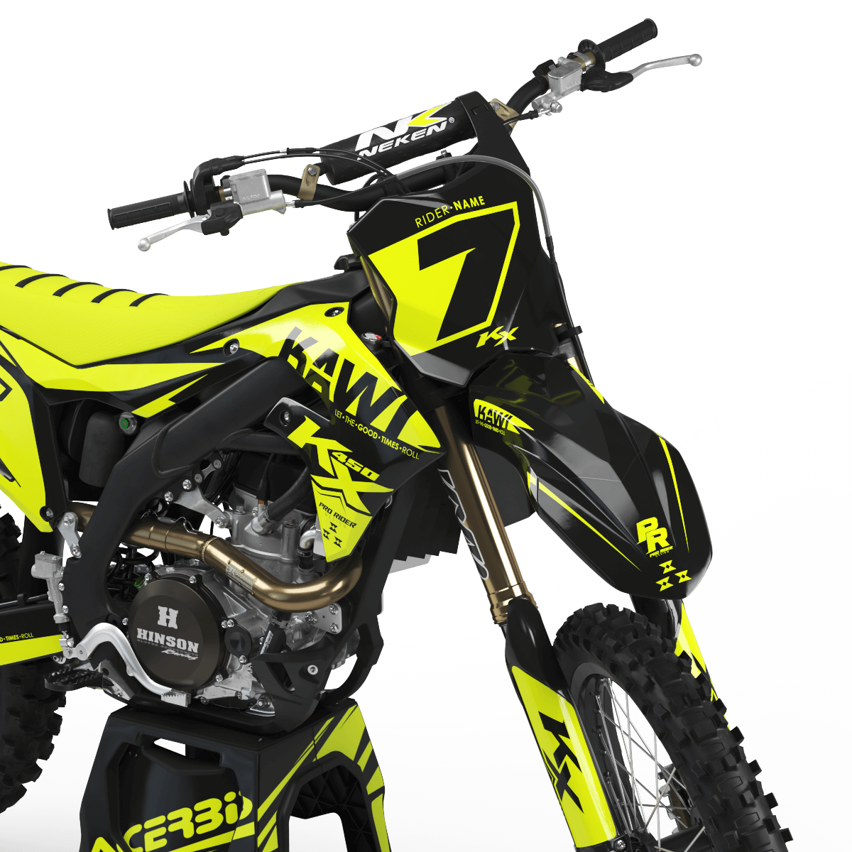 KAWASAKI Graphics Kit PRORIDER KAWI FLUO