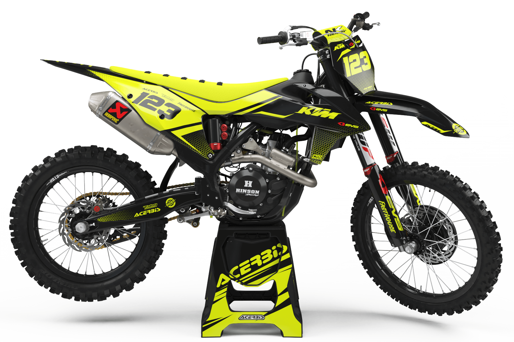 KTM Graphics Kit EVS FLUO