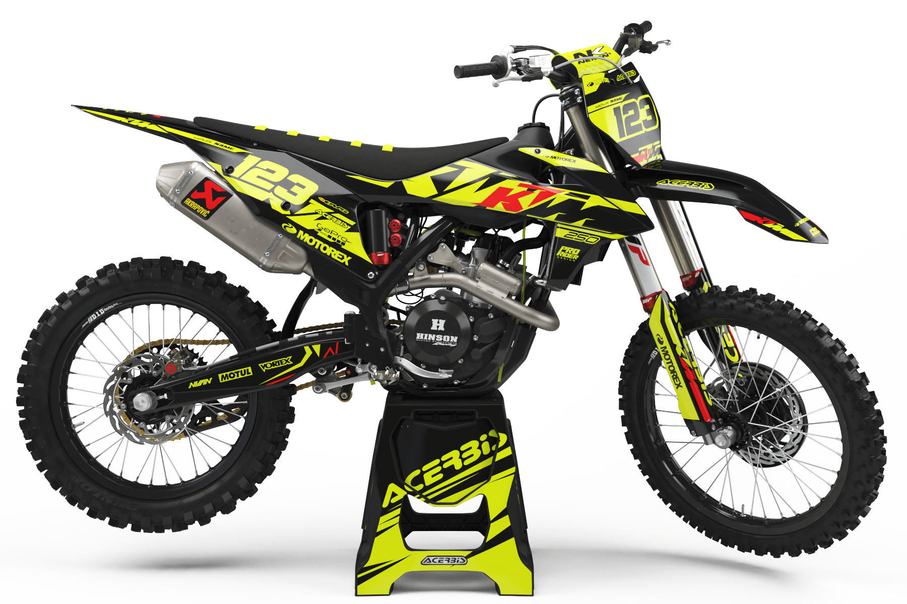 KTM Graphics Kit PLUG FLUO