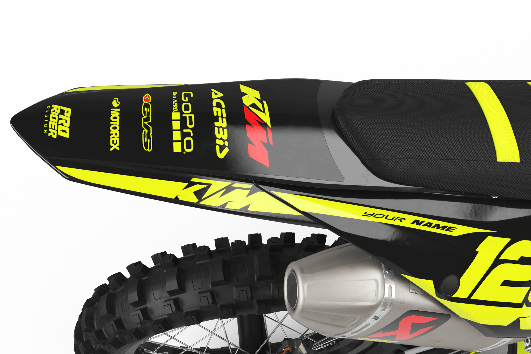 KTM Graphics Kit PLUG FLUO