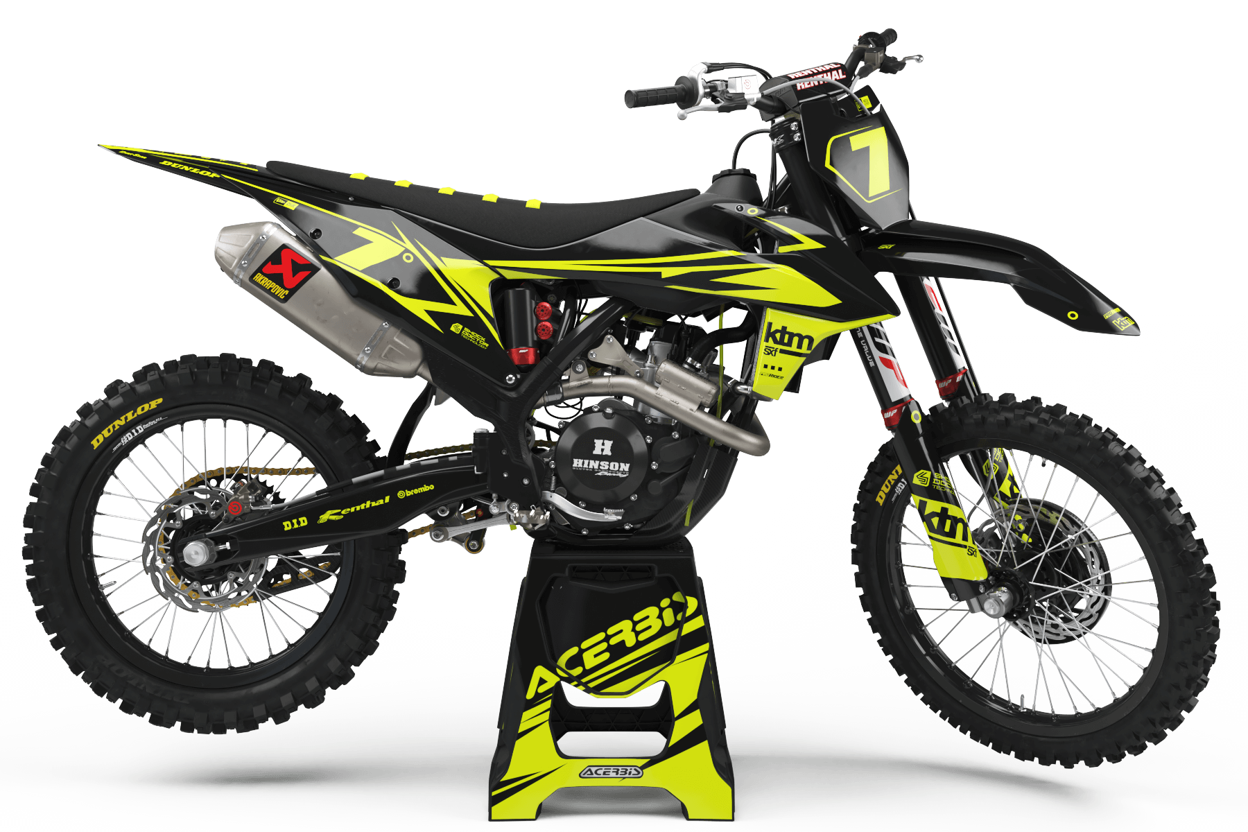KTM Graphics Kit RIDER UNIK FLUO