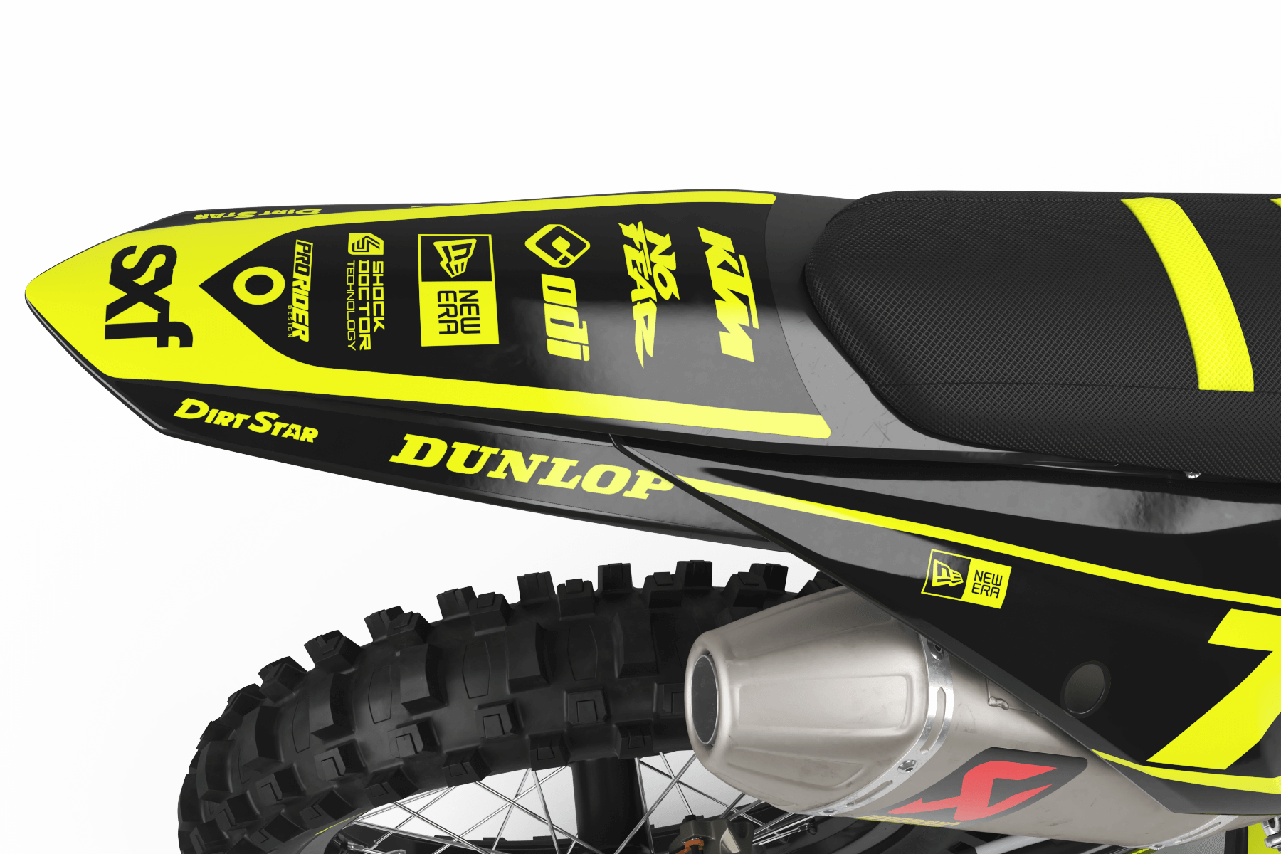 KTM Graphics Kit RIDER UNIK FLUO