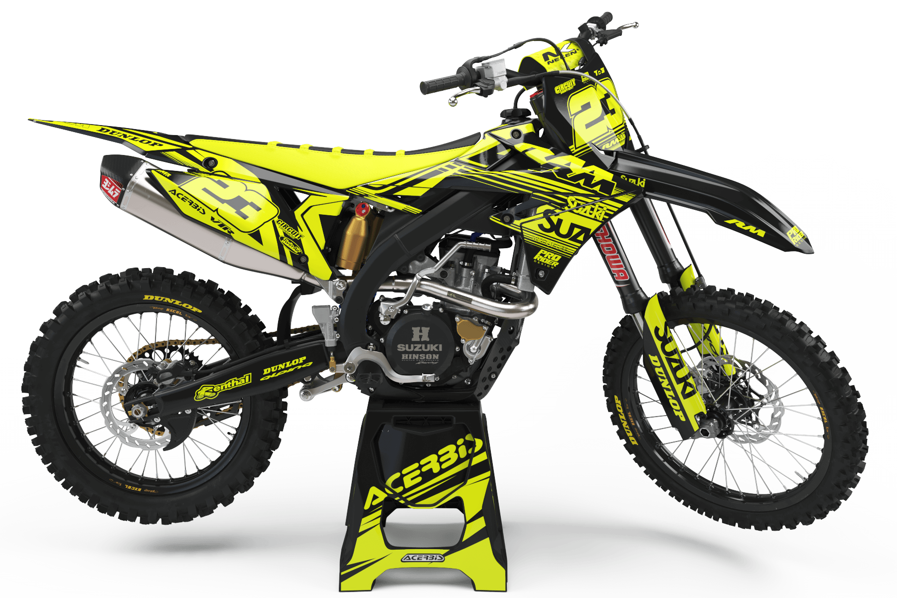 SUZUKI Graphics kit FURIOUS 2 FLUO