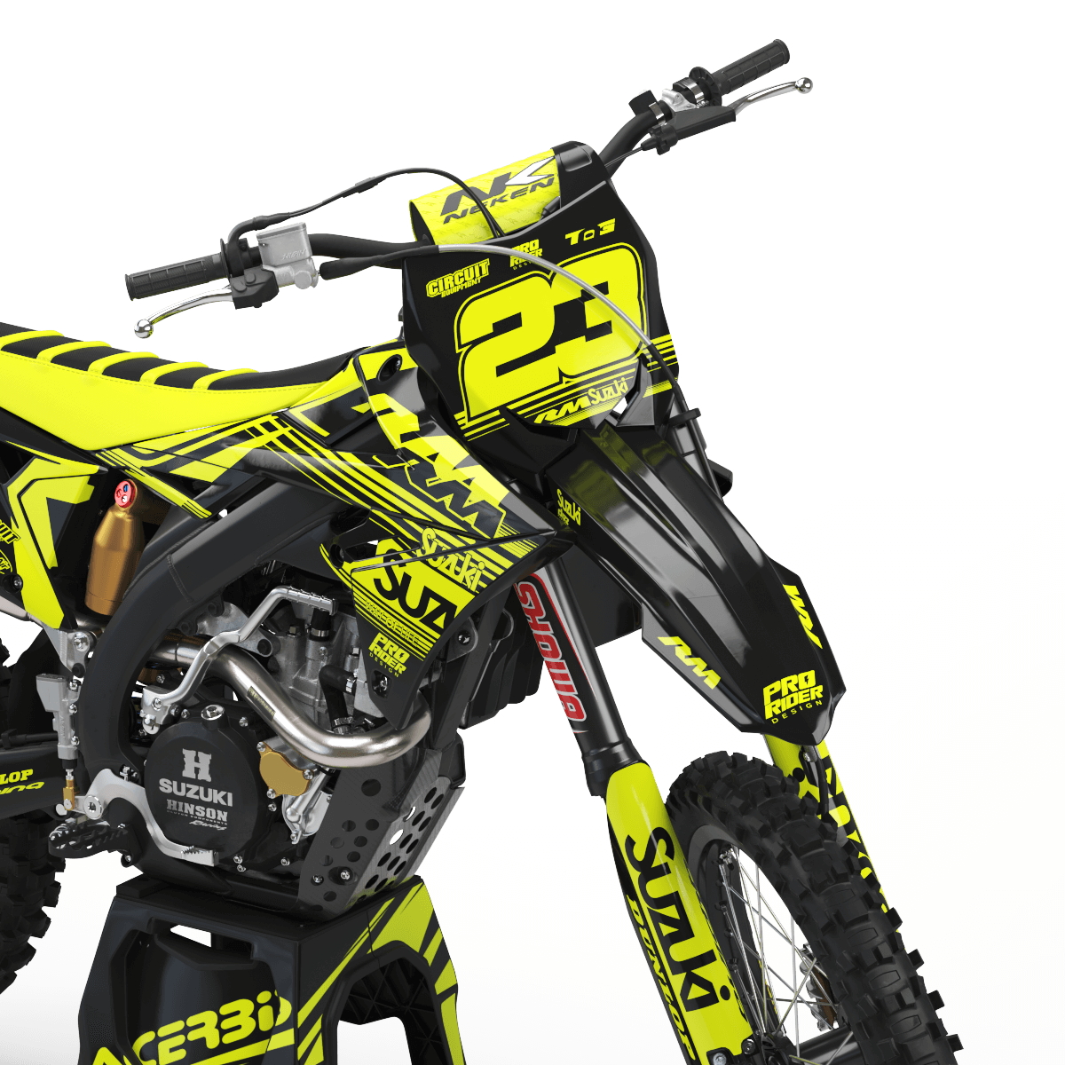 SUZUKI Graphics kit FURIOUS 2 FLUO