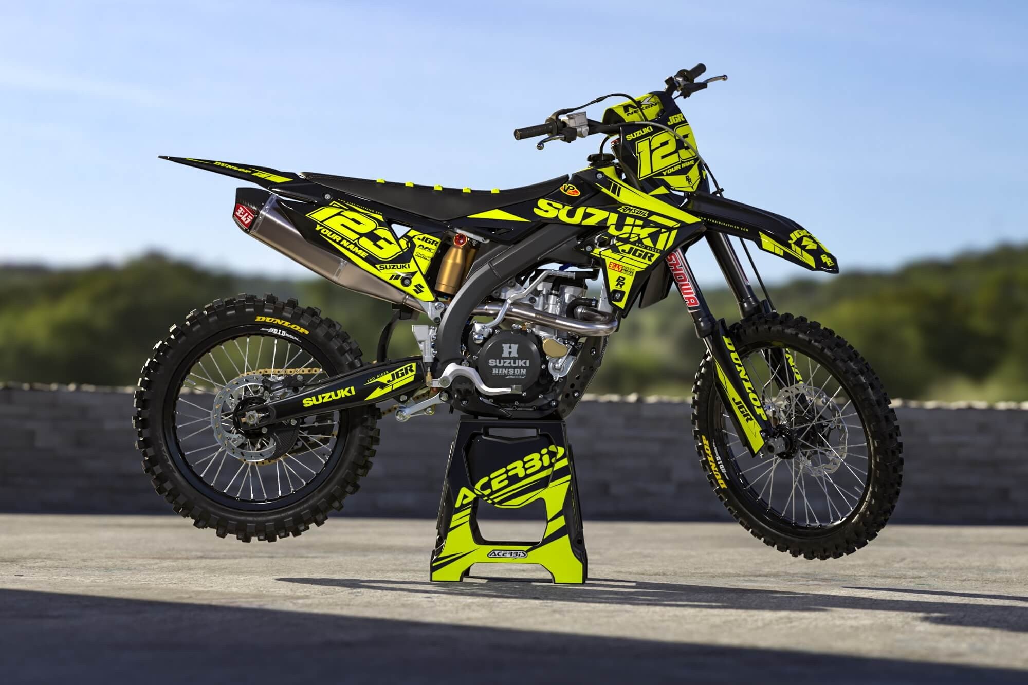 SUZUKI Graphics kit FLUO TWITCHY
