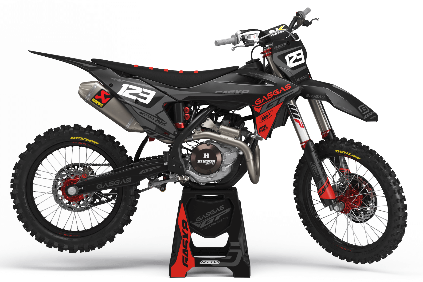 Graphics Kit GASGAS CONQUEROR S3 BLACK