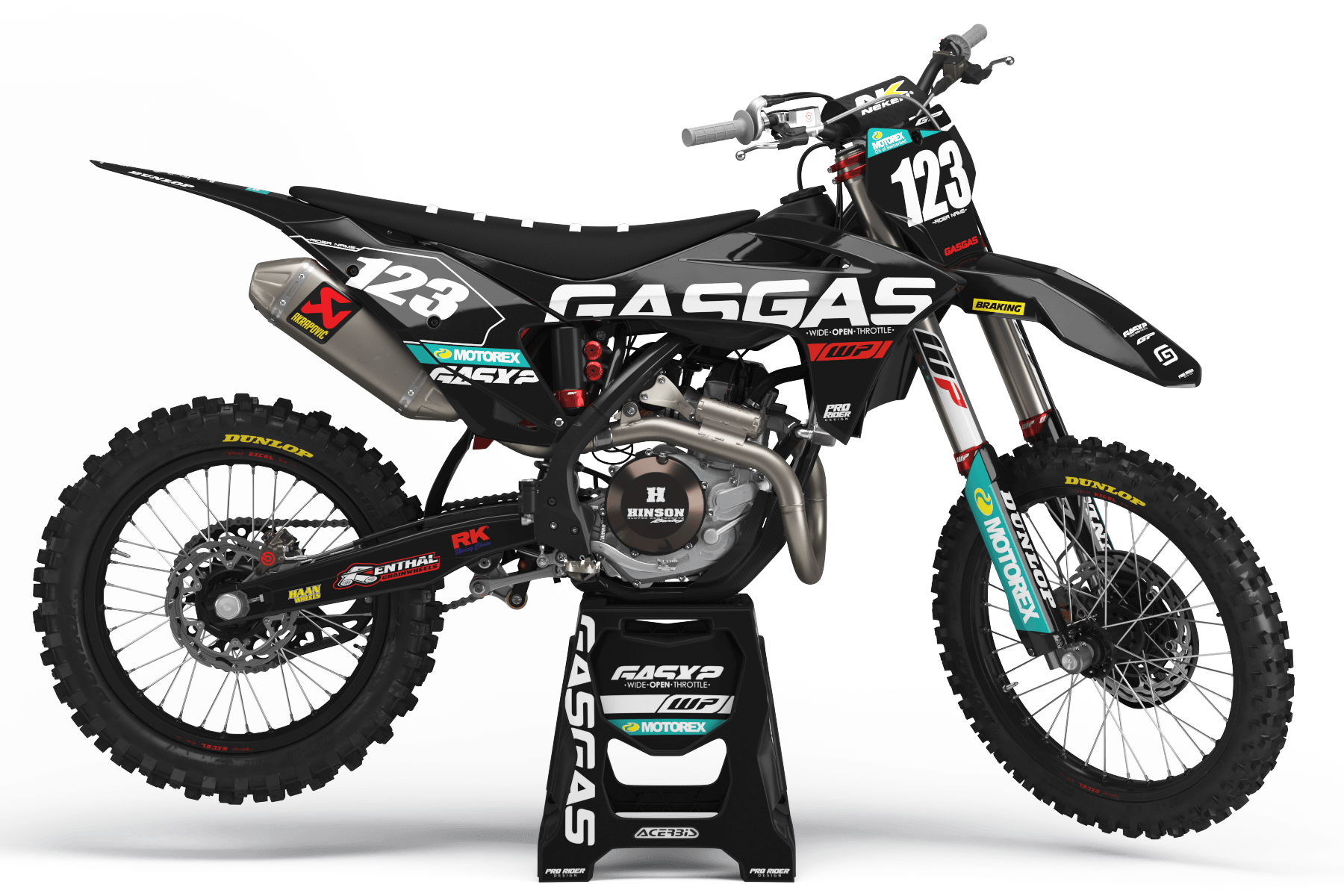 Graphics Kit GASGAS MENTOR BLACK.1