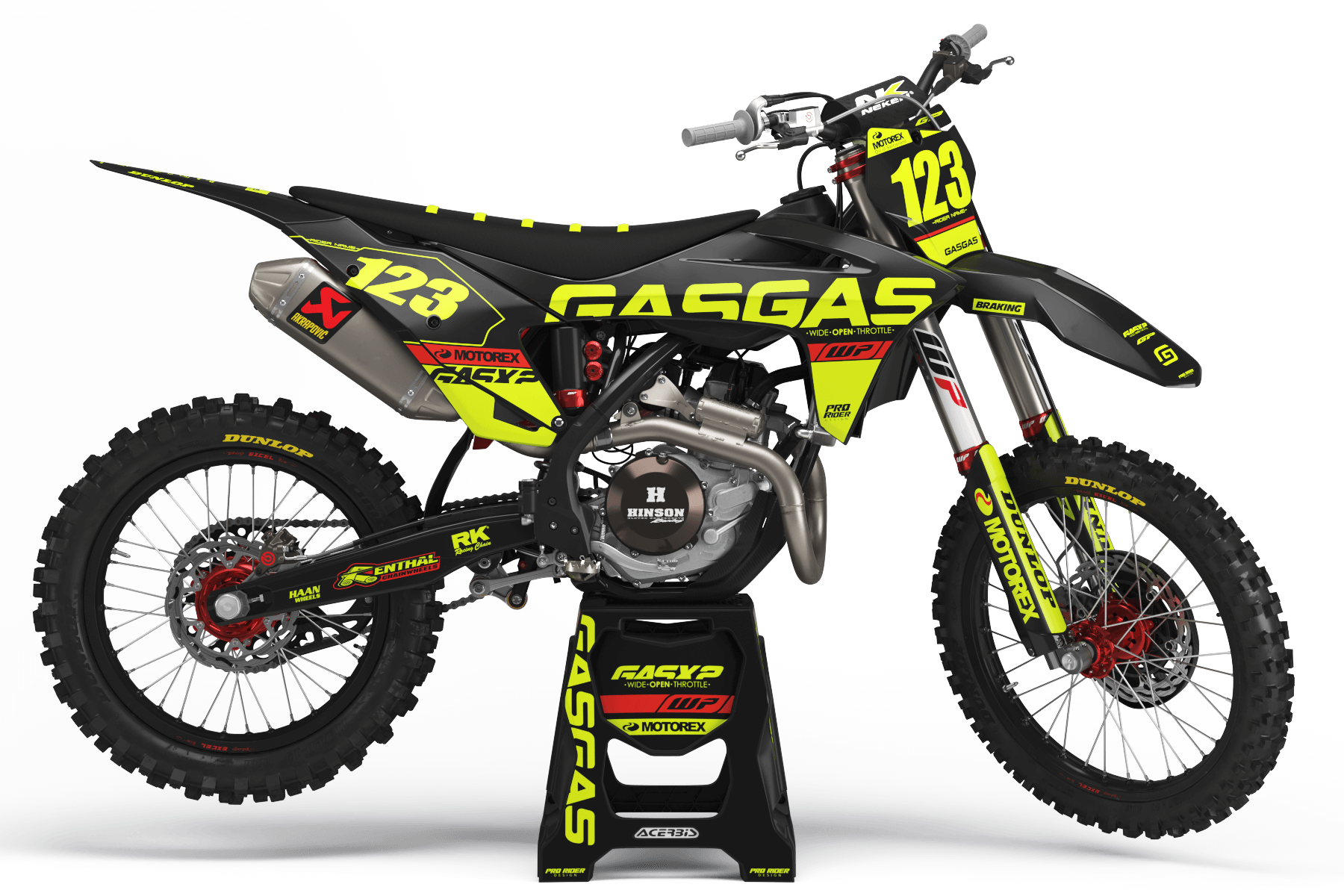 Graphics Kit GASGAS MENTOR FLUO