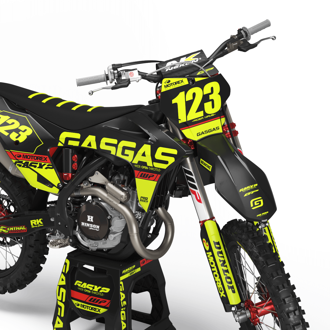 Graphics Kit GASGAS MENTOR FLUO