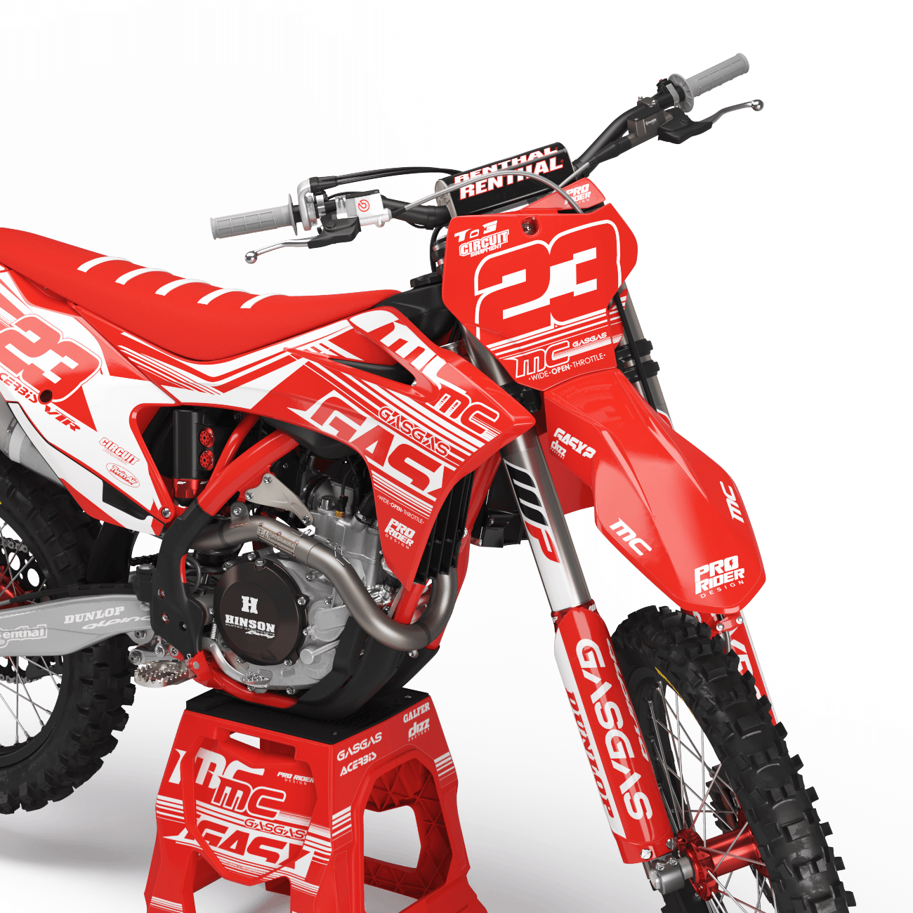 Graphics Kit GASGAS AKID RED