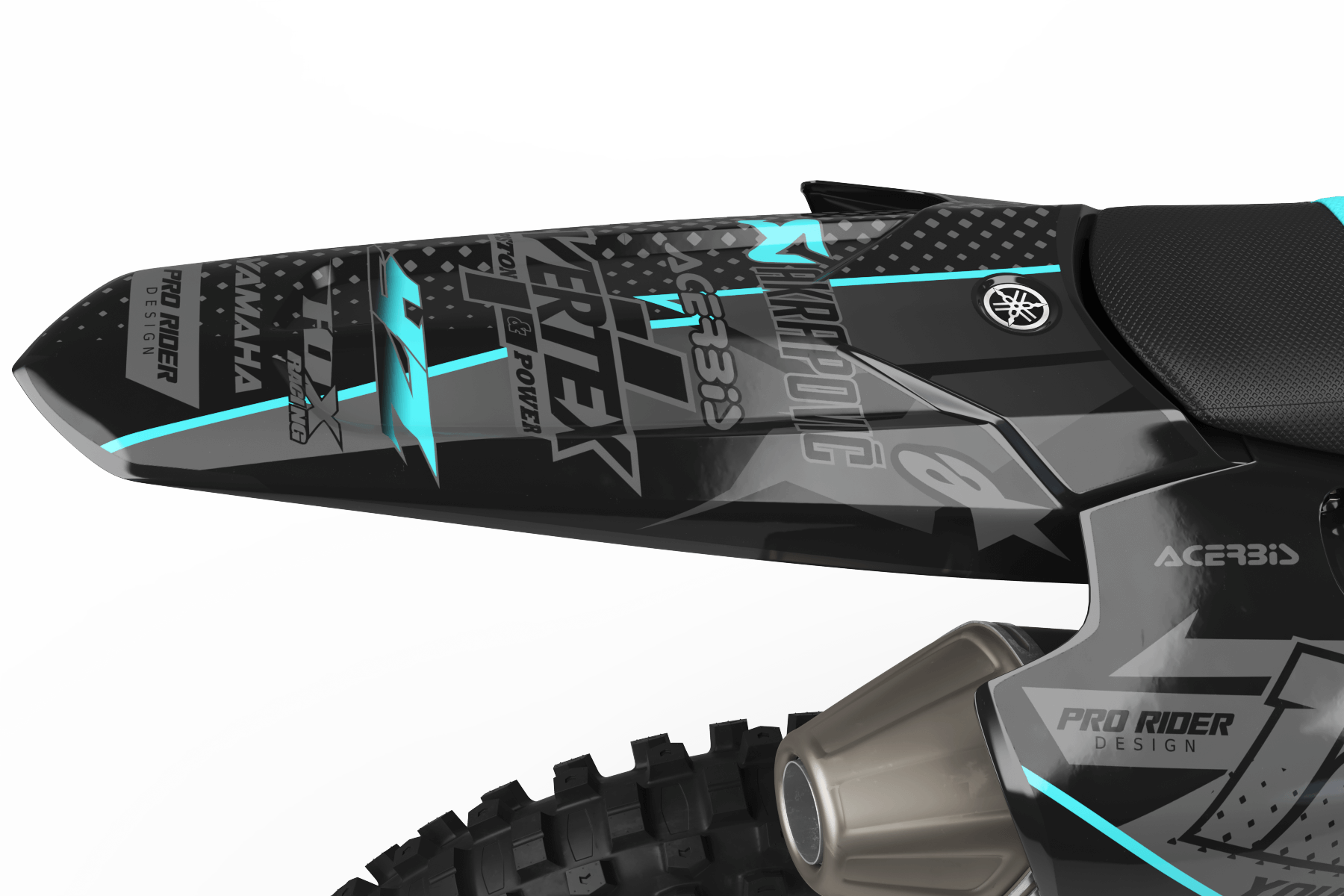 Yamaha graphics KIT FMRFACTORY DARK CYAN