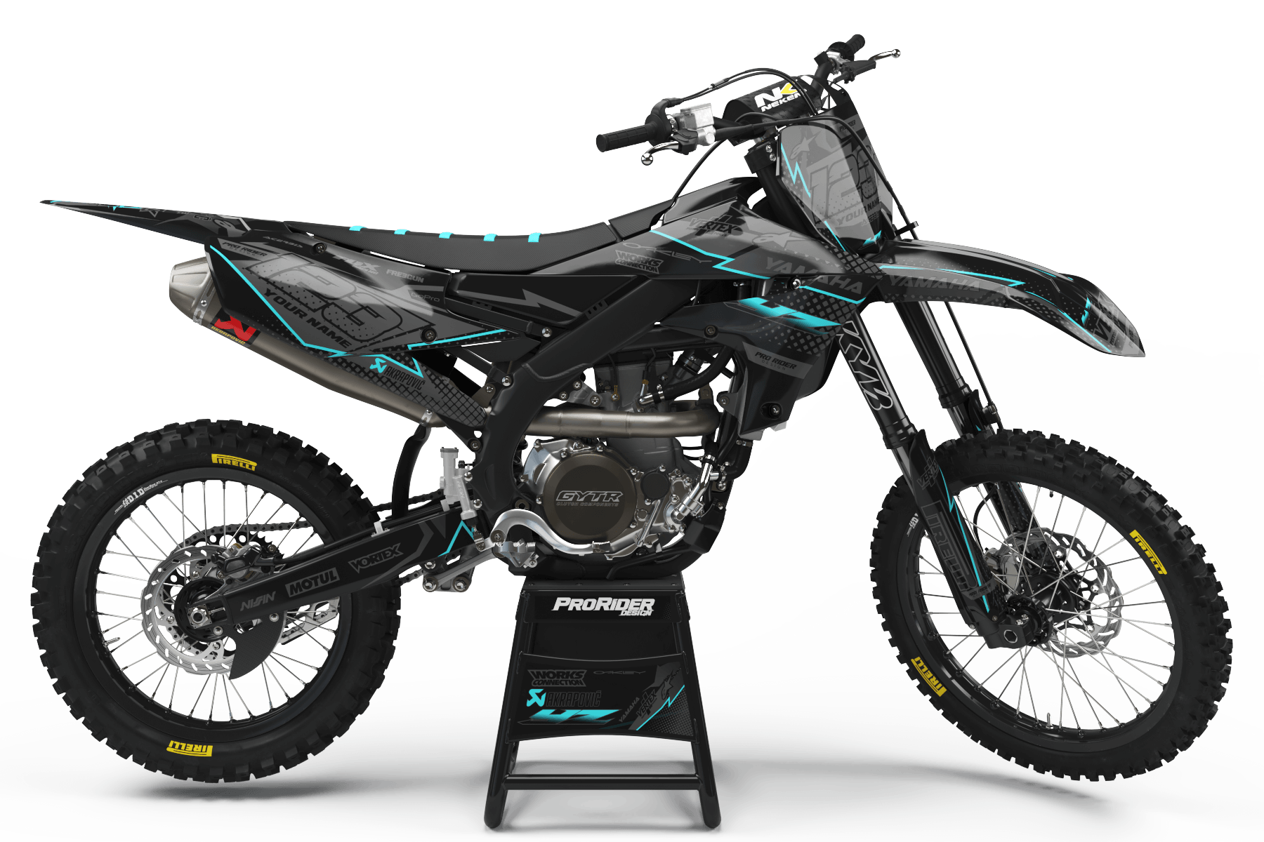 Yamaha graphics KIT FMRFACTORY DARK CYAN