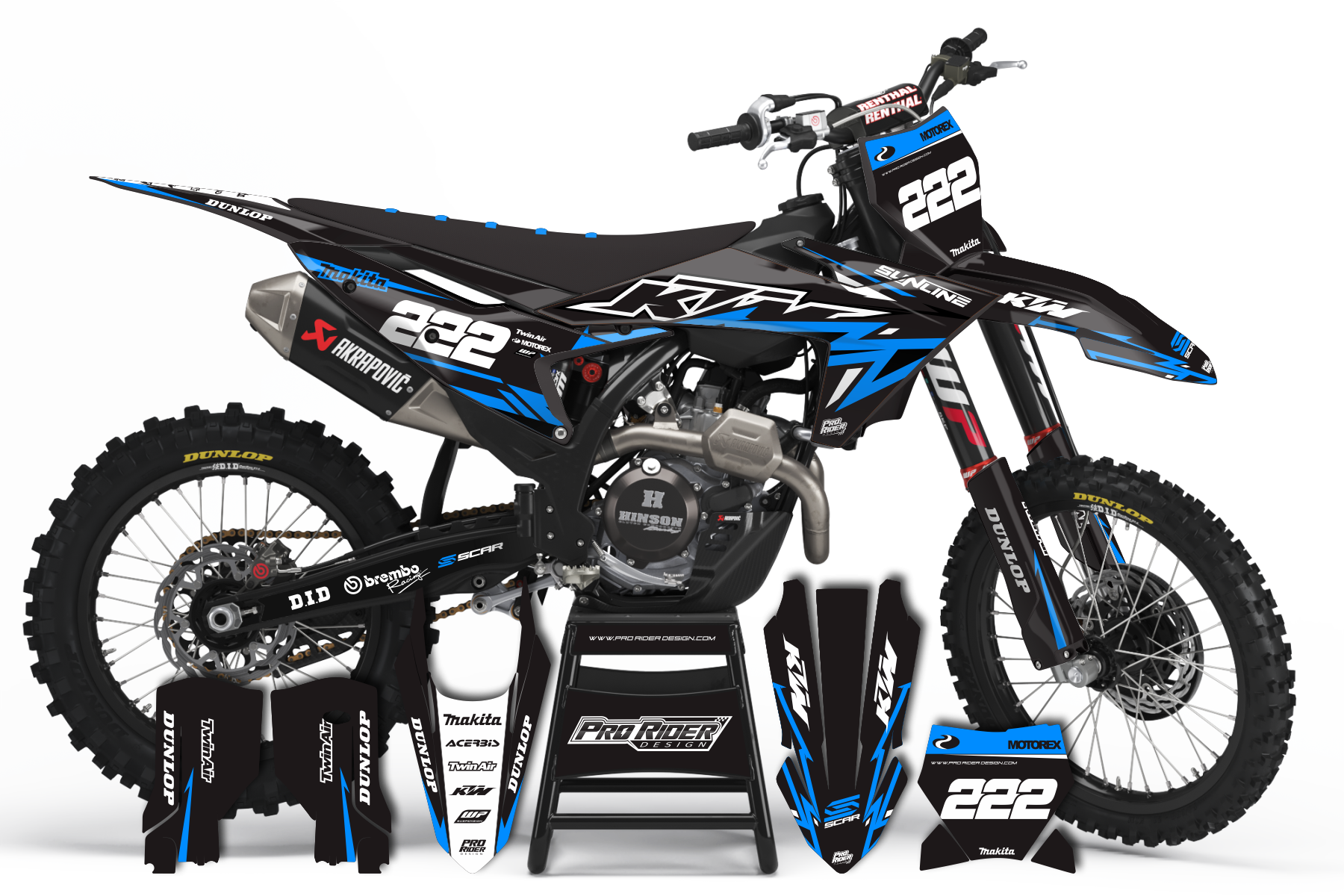 Custom Graphics KTM ELEKTRIKA.3 BLUE