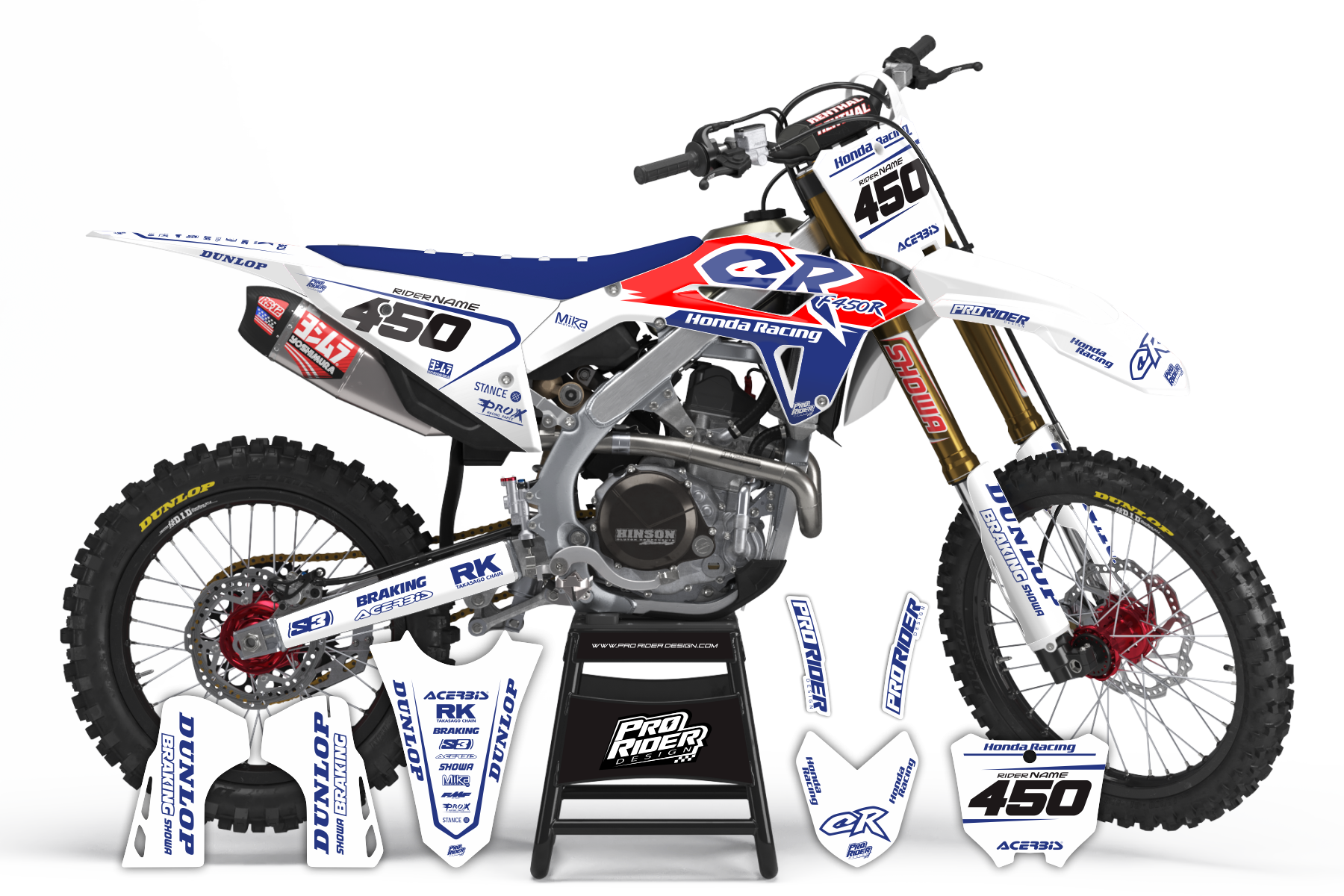 Graphics Kit HONDA RIVAL BLUE