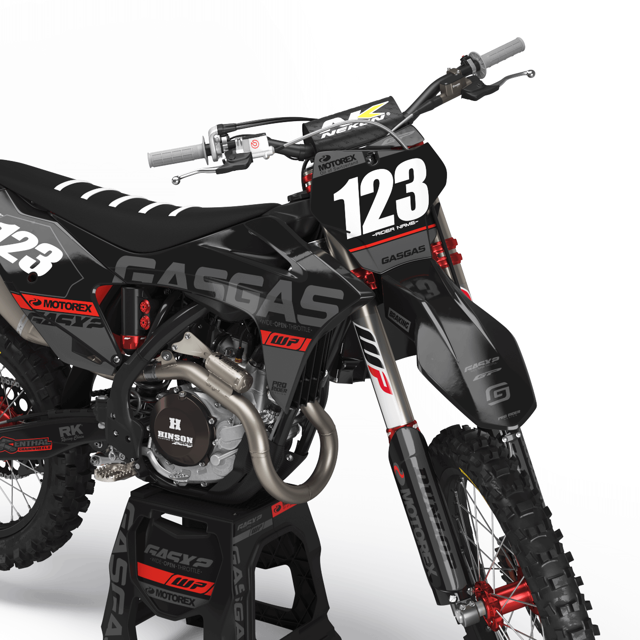 Graphics Kit GASGAS MENTOR GREY OMBER