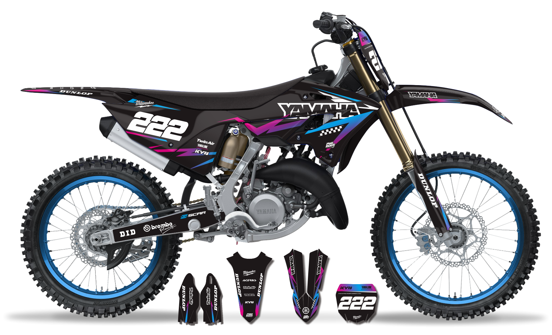 Yamaha graphics KIT DARK MATADOR