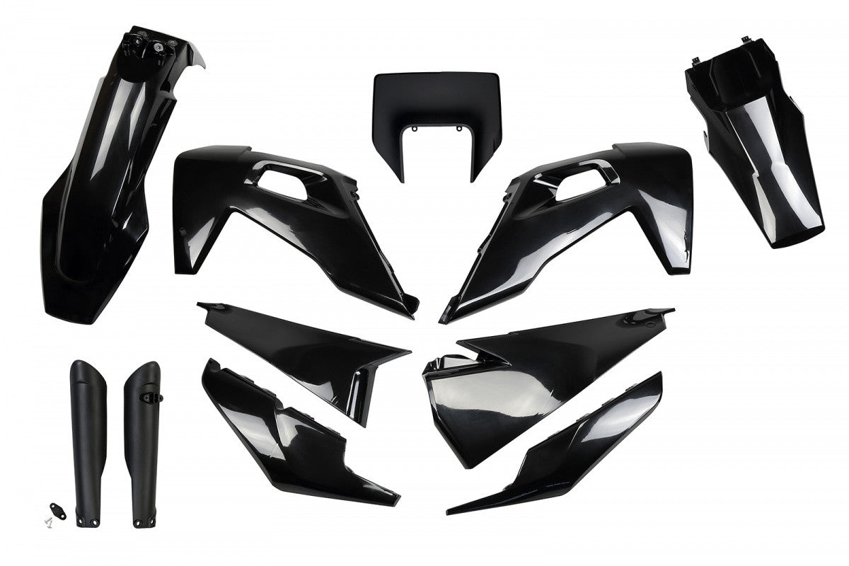 PLASTIC FULL KIT / WITH HEADLIGHT HUSQVARNA - BLACK