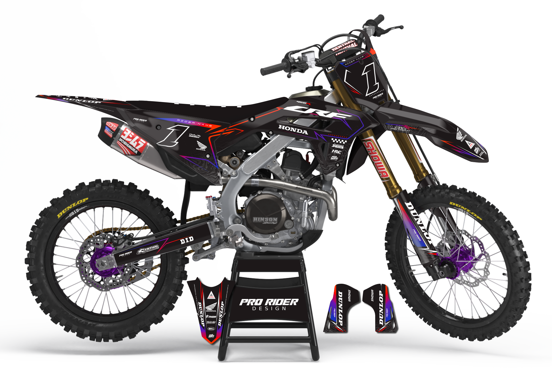 Graphics Kit HONDA BLINK PURP